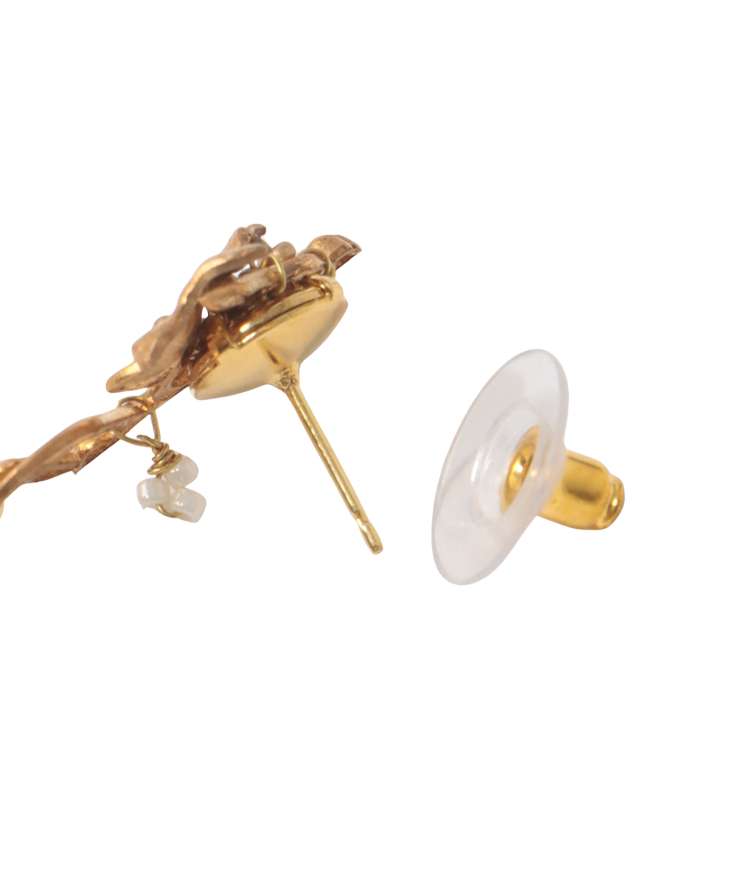 ＜monshiro＞budou leaf earring