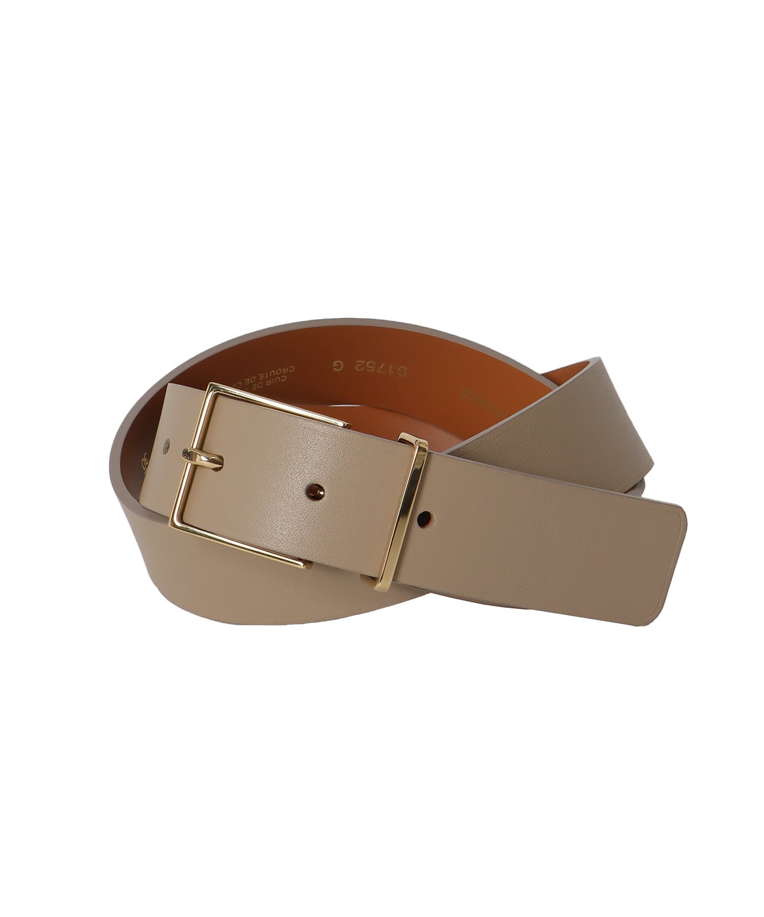 ＜MAISON BOINET＞gold square belt