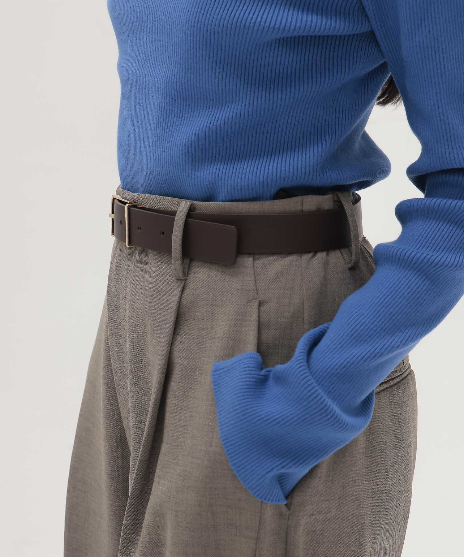 ＜MAISON BOINET＞gold square belt