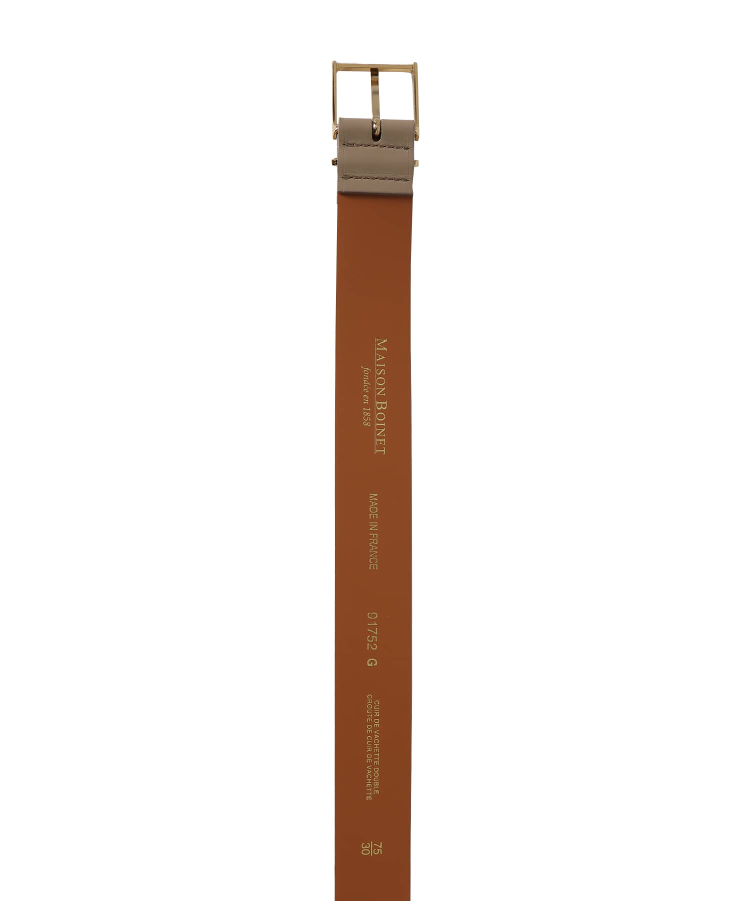 ＜MAISON BOINET＞gold square belt