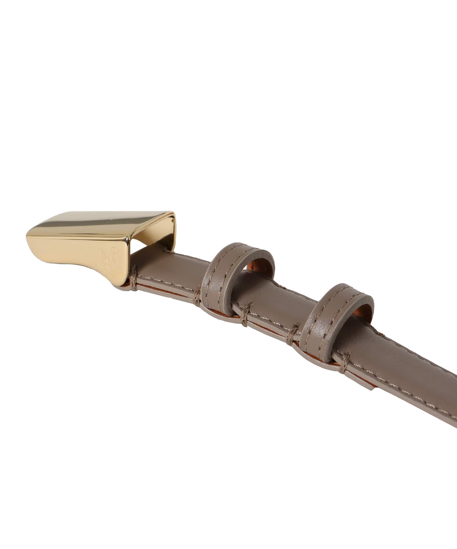 ＜MAISON BOINET＞flat plate belt