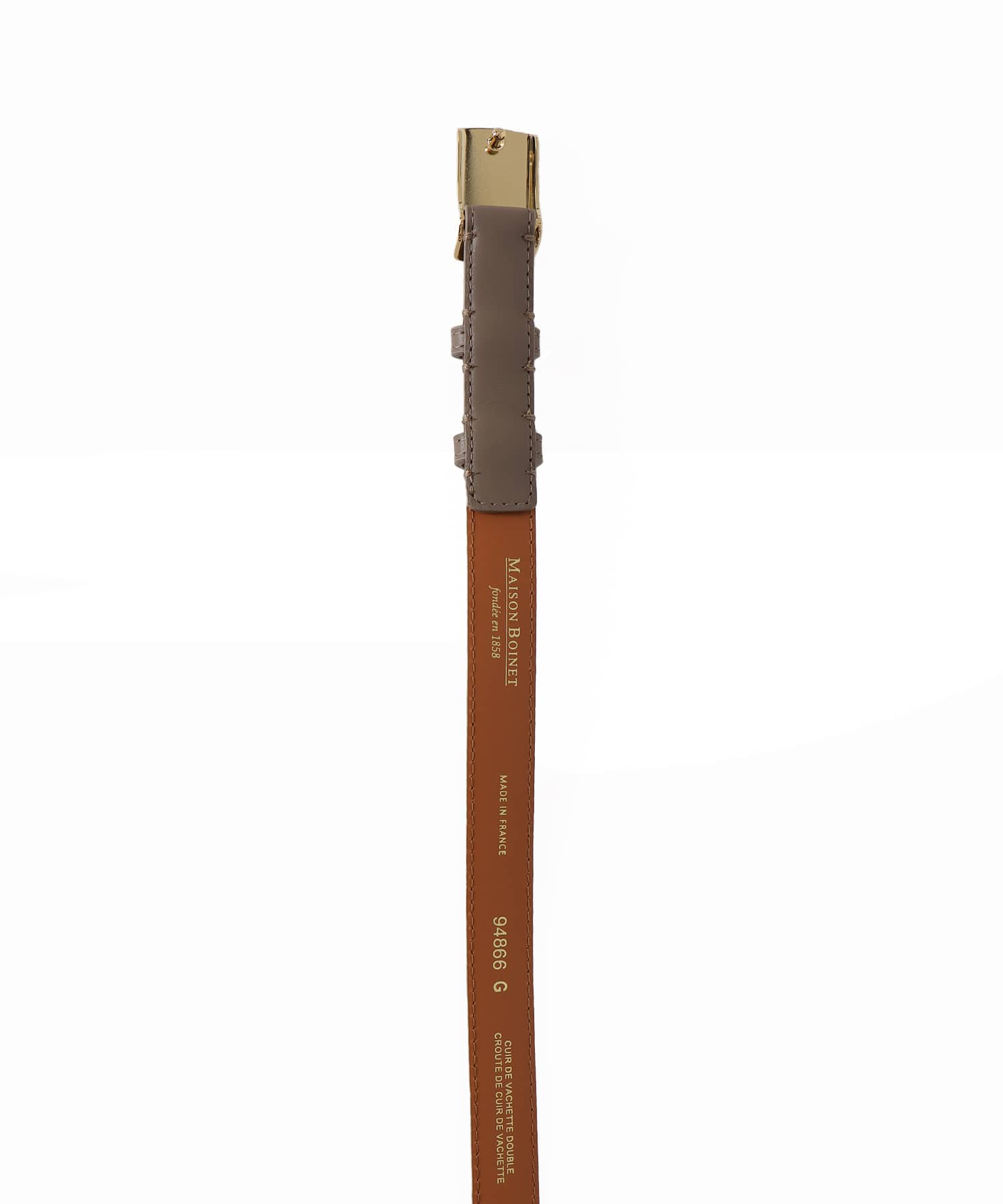 ＜MAISON BOINET＞flat plate belt