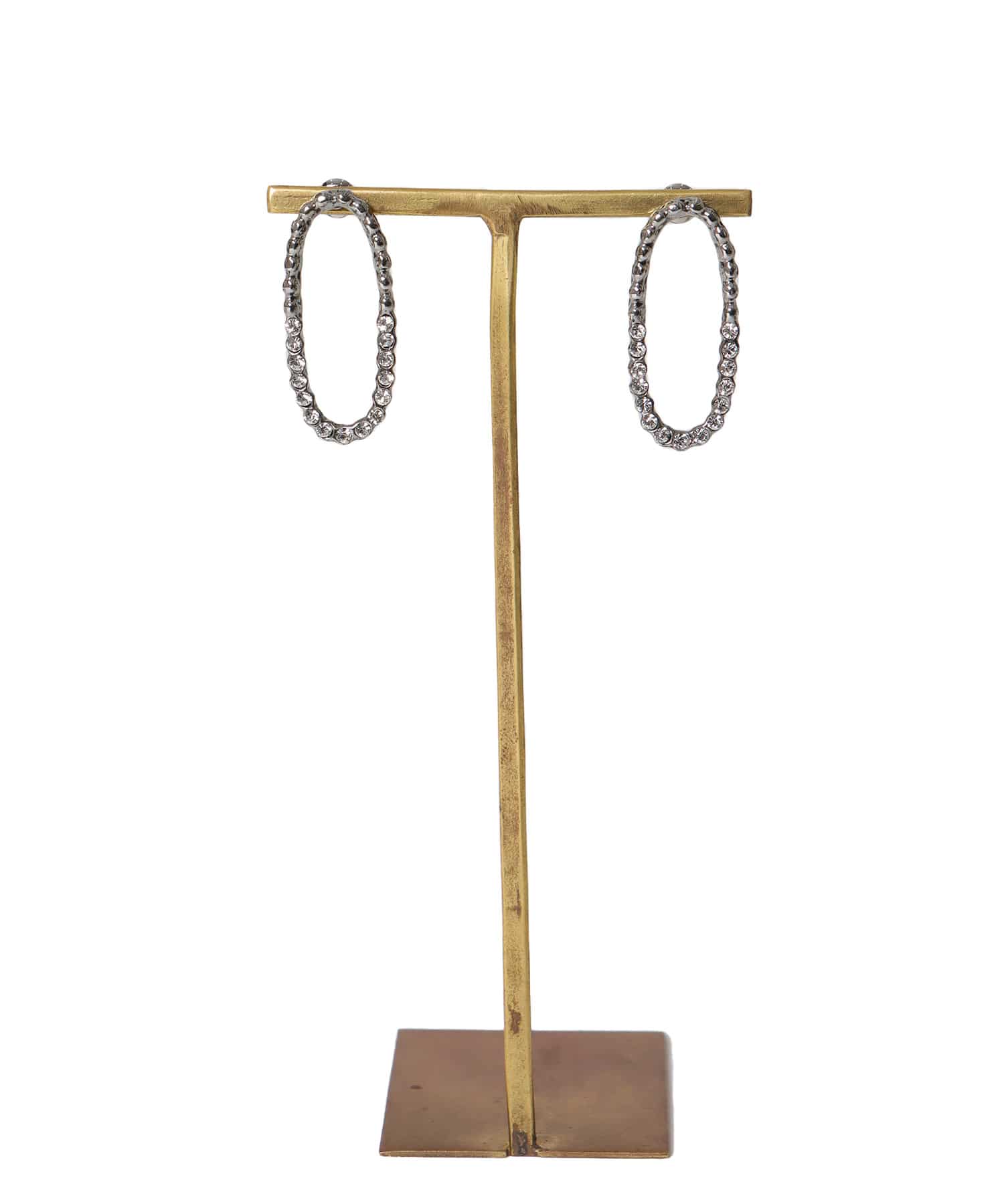 ＜ADER.bijoux＞CUTSTEEL sparkle fringe pierce