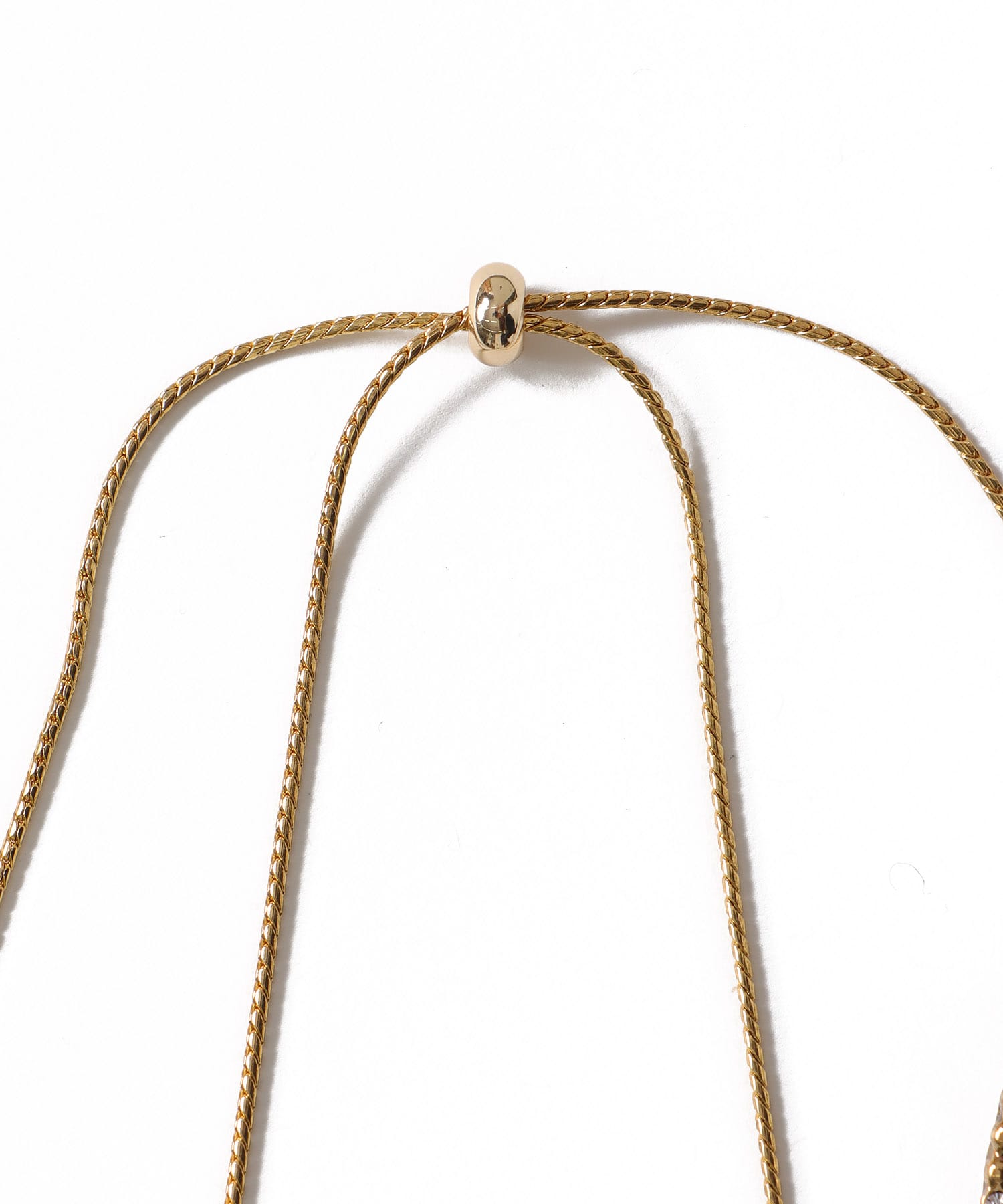 ＜ADER.bijoux＞CUTSTEEL sparkle pearl raliet