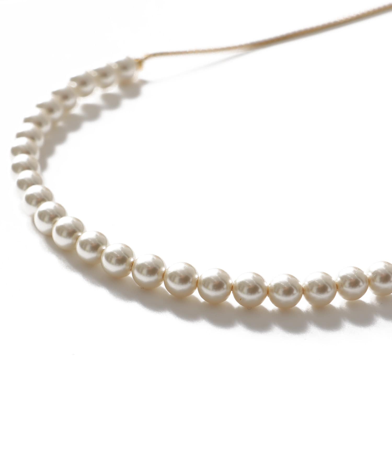 ＜ADER.bijoux＞CUTSTEEL sparkle pearl raliet