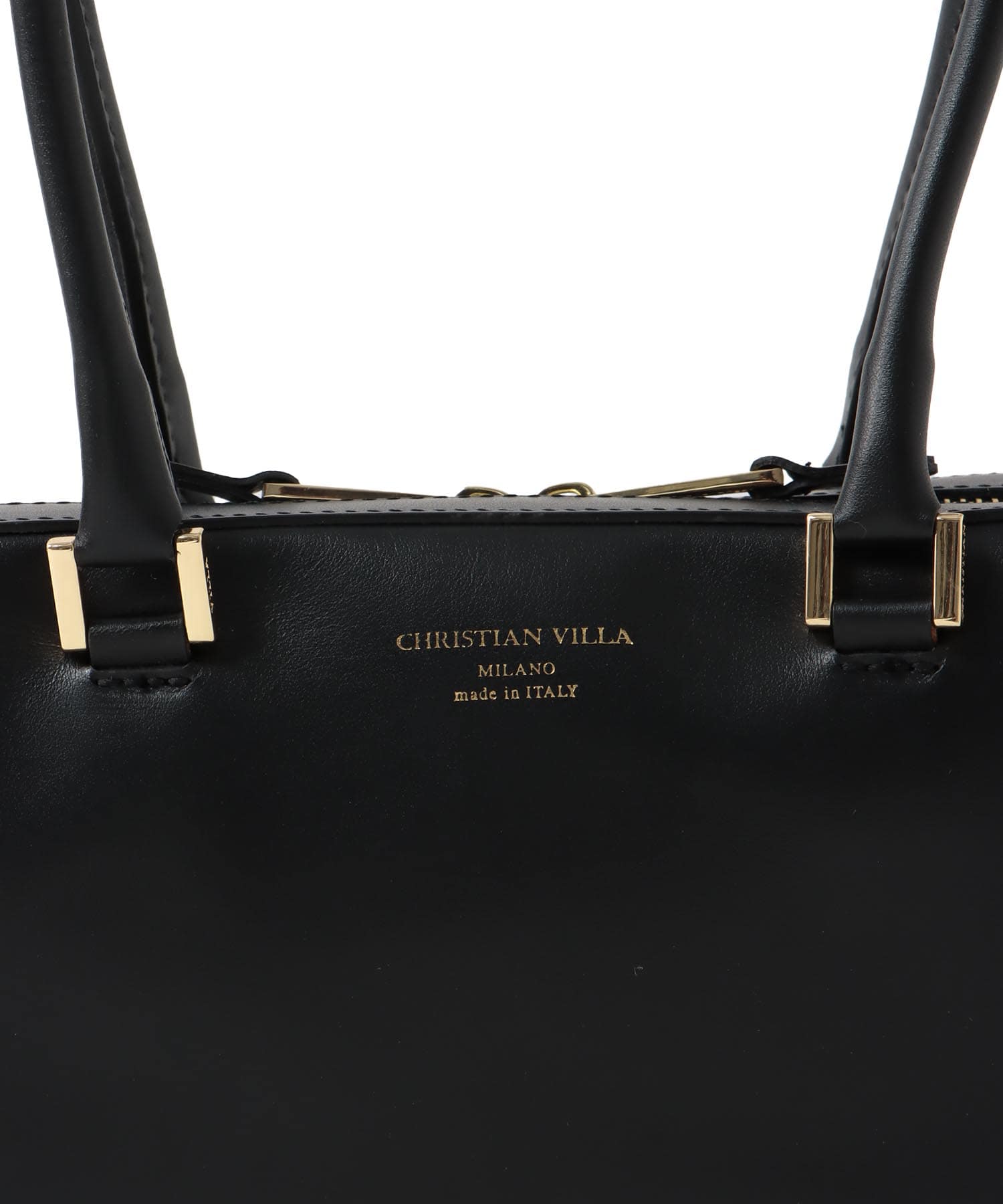 ＜CHRISTIAN VILLA＞wide square shoulder bag