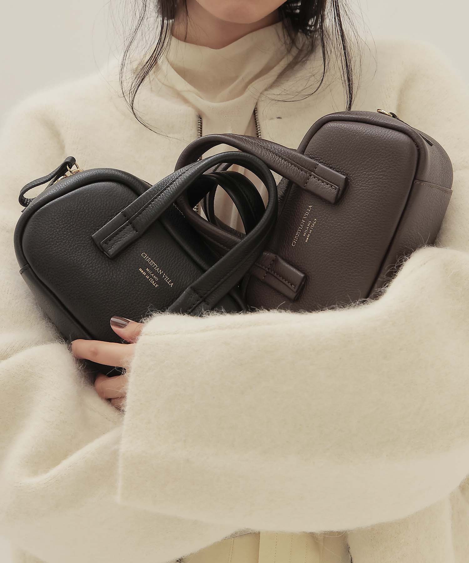 ＜CHRISTIAN VILLA＞mini boston bag