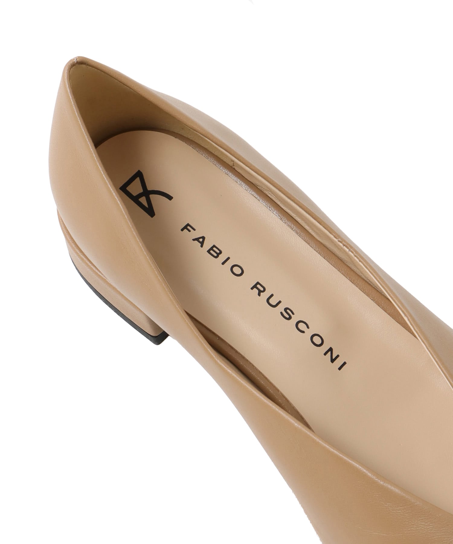 ＜FABIO RUSCONI＞S.rossi beak toe pumps