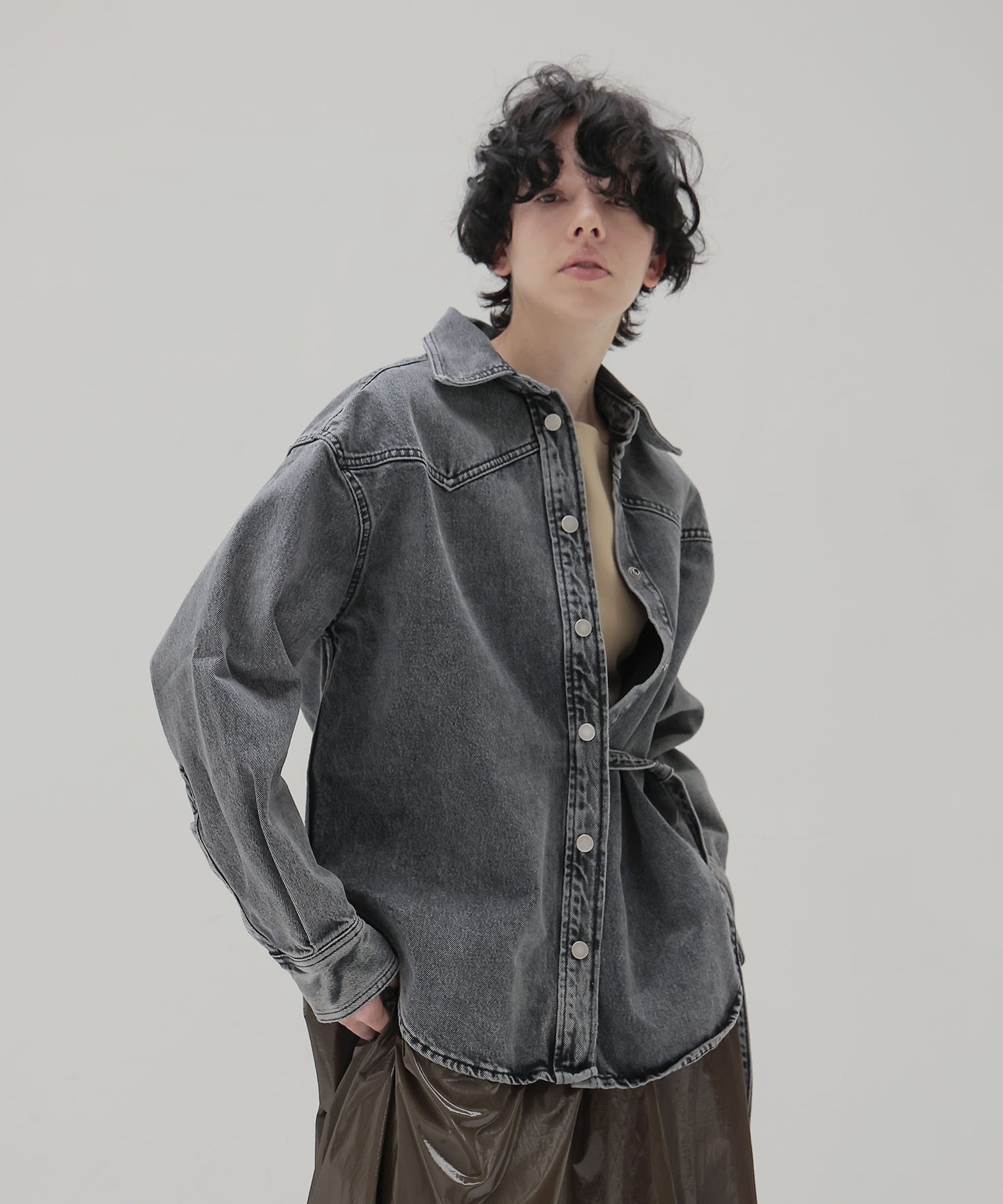 ＜HAIKURE＞BELTY / J FLANEL GREY