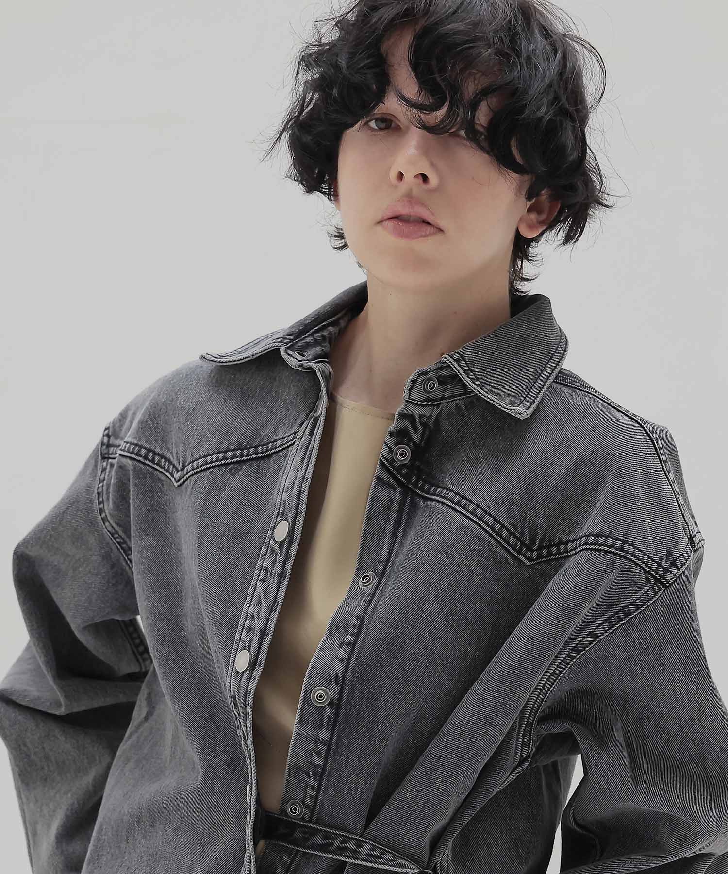 ＜HAIKURE＞BELTY / J FLANEL GREY