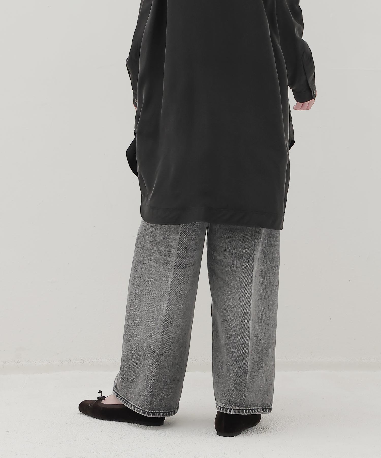 ＜HAIKURE＞BETHANY FLANEL GREY ASIAN FIT