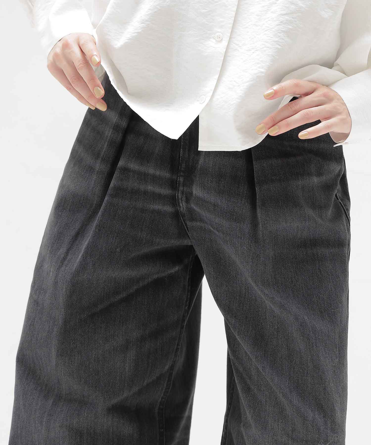 ＜HAIKURE＞CANDY BLACK TENCEL  ASIAN FIT