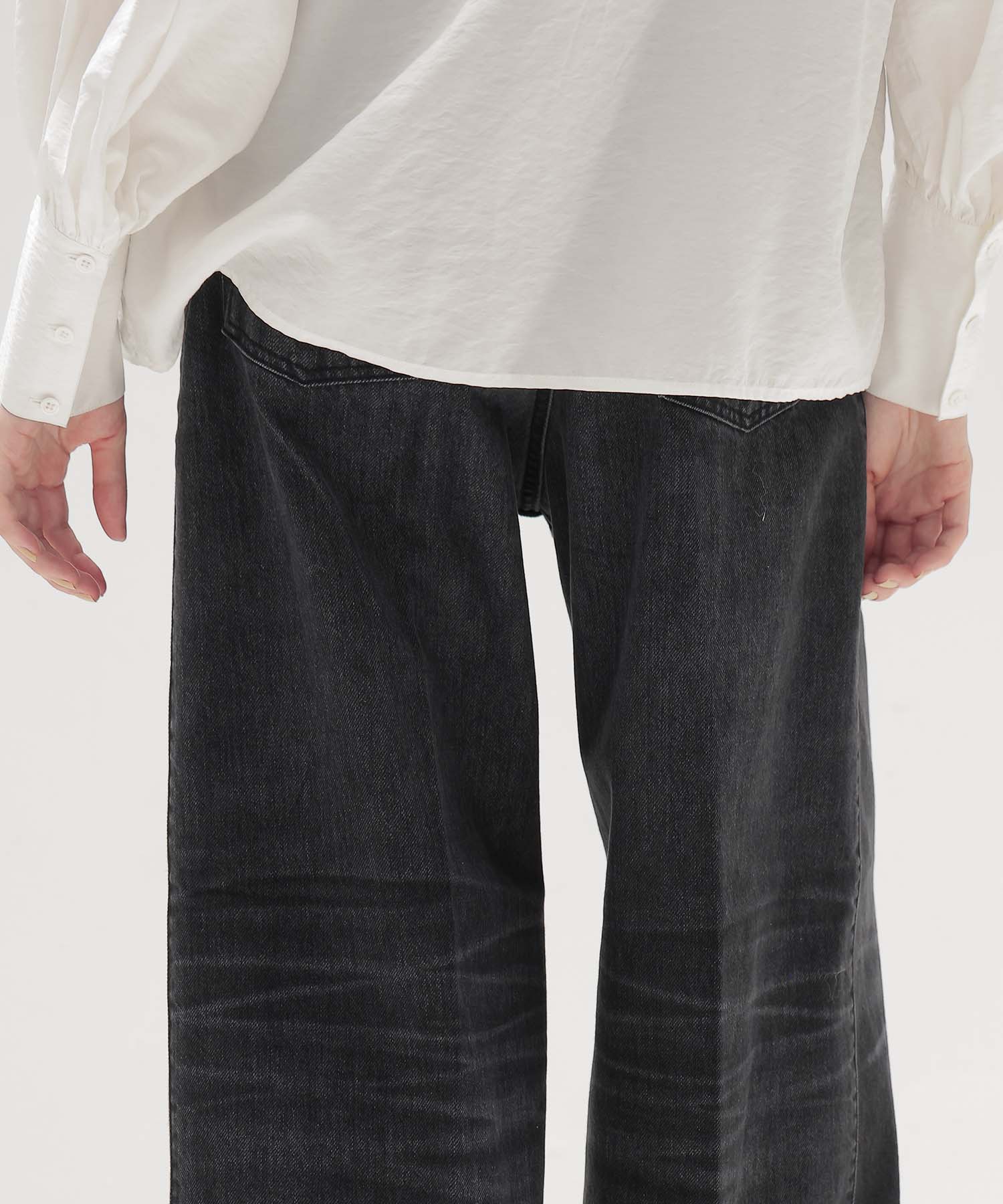 ＜HAIKURE＞CANDY BLACK TENCEL  ASIAN FIT