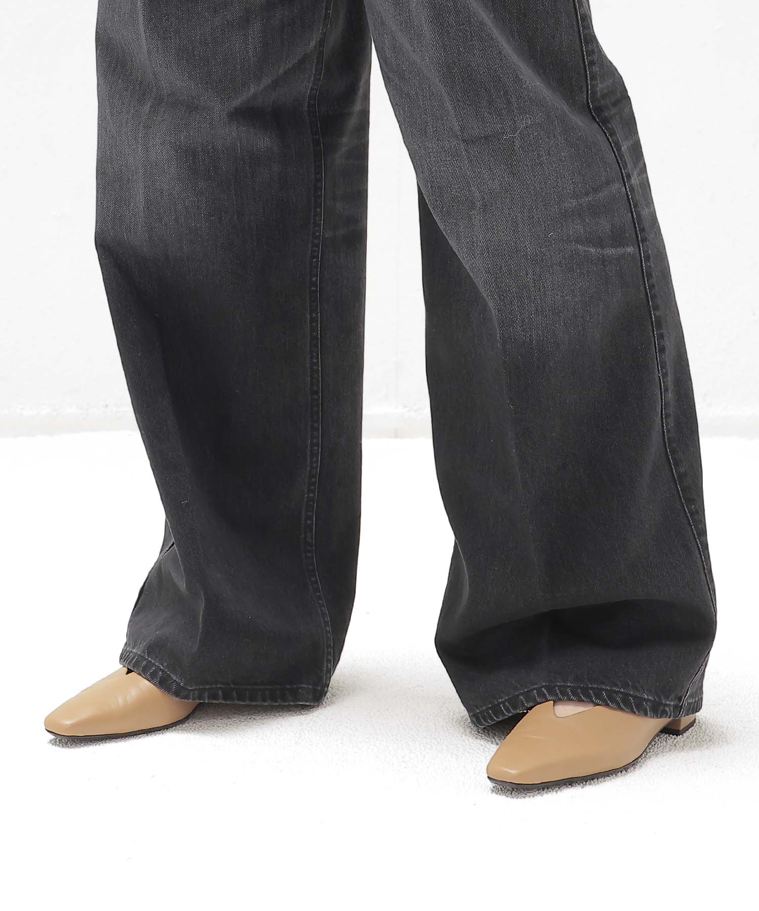 ＜HAIKURE＞CANDY BLACK TENCEL  ASIAN FIT