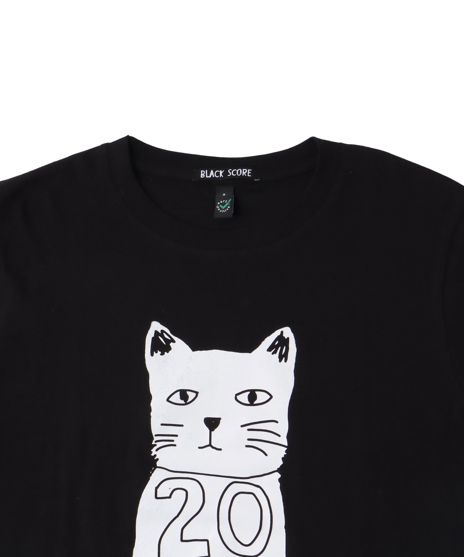 ＜BLACK SCORE × DRESSLAVE＞20th sitting cat tee