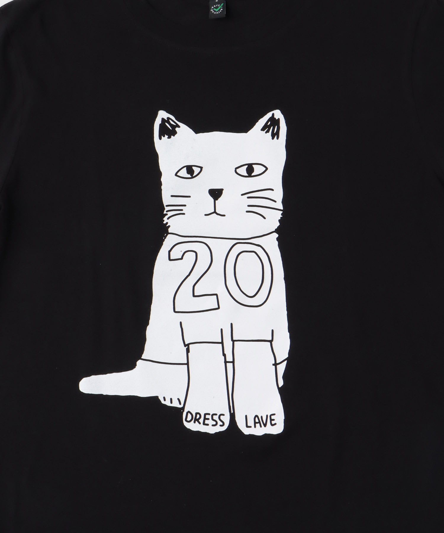 ＜BLACK SCORE × DRESSLAVE＞20th sitting cat tee