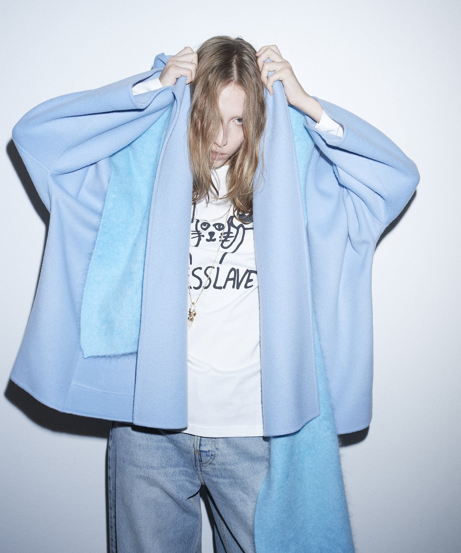 ＜BLACK SCORE × DRESSLAVE＞20th round cat long tee
