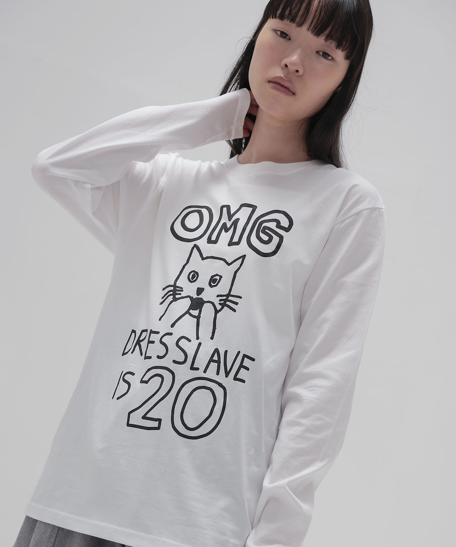 ＜BLACK SCORE × DRESSLAVE＞20th OMG long tee