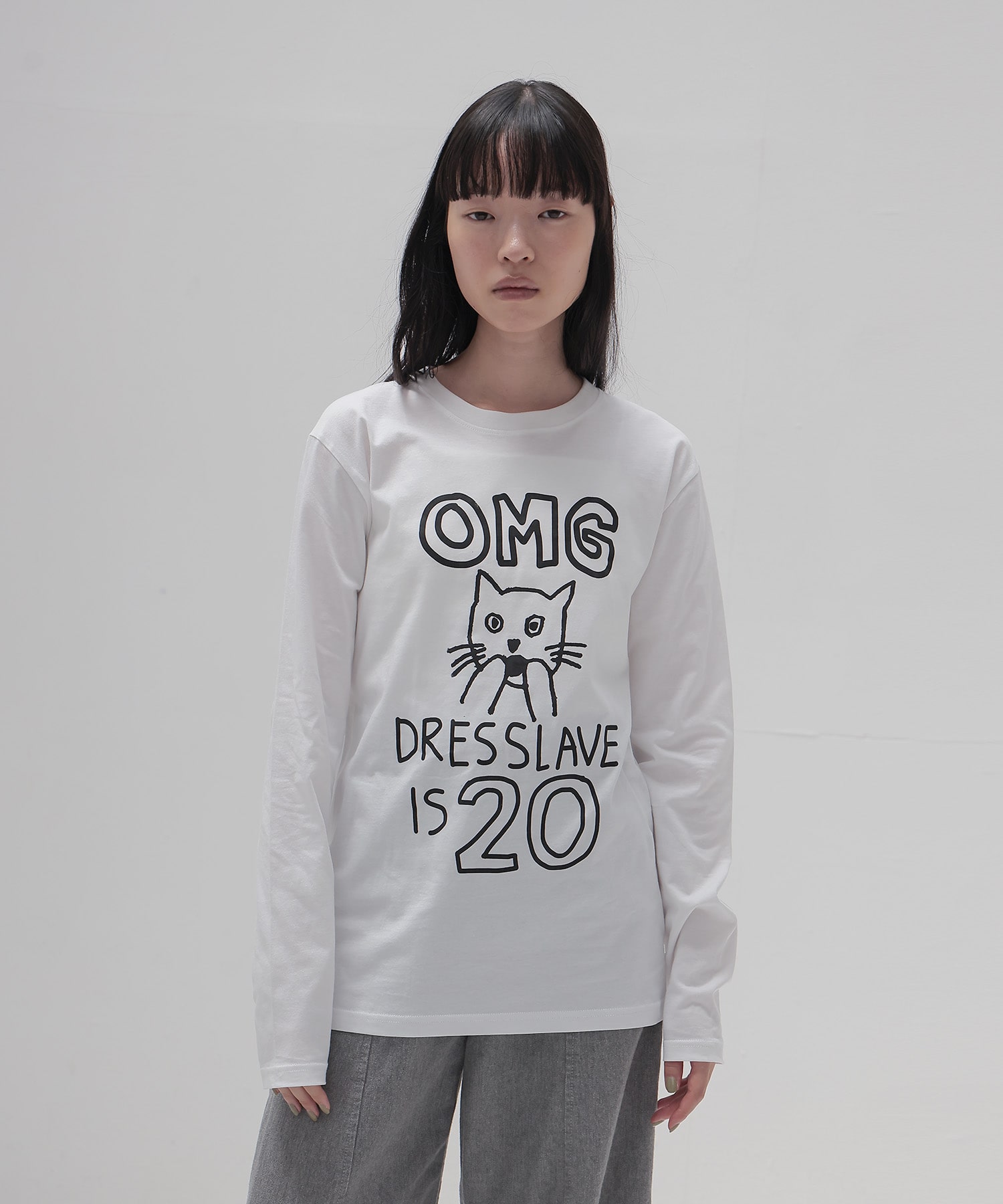 ＜BLACK SCORE × DRESSLAVE＞20th OMG long tee