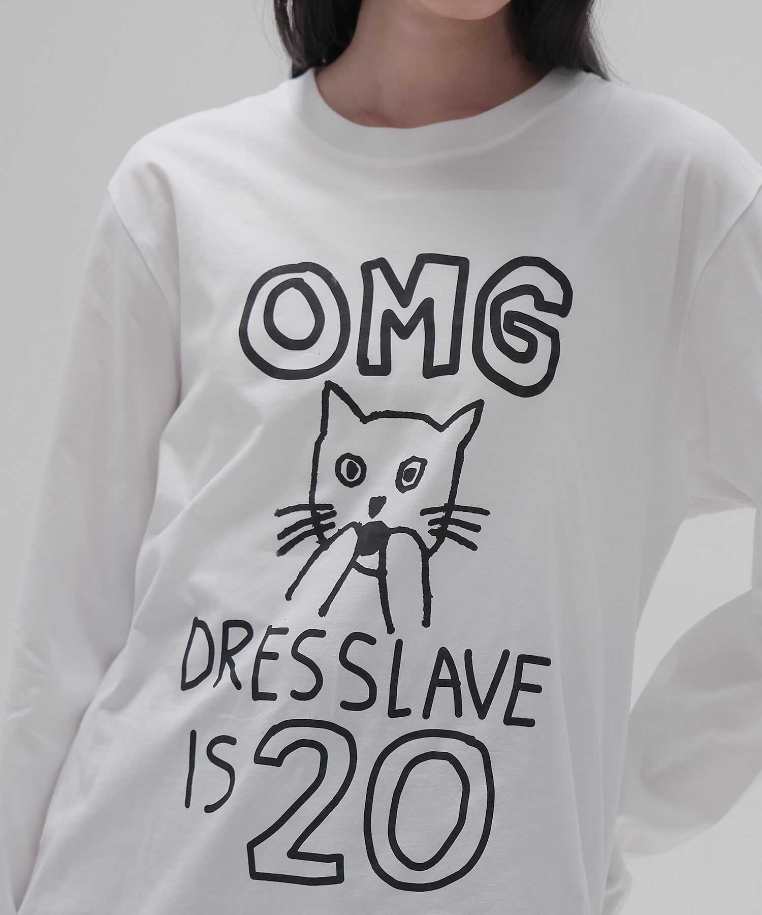 ＜BLACK SCORE × DRESSLAVE＞20th OMG long tee