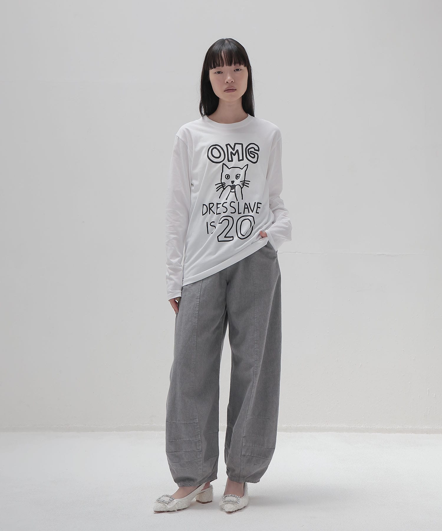 ＜BLACK SCORE × DRESSLAVE＞20th OMG long tee