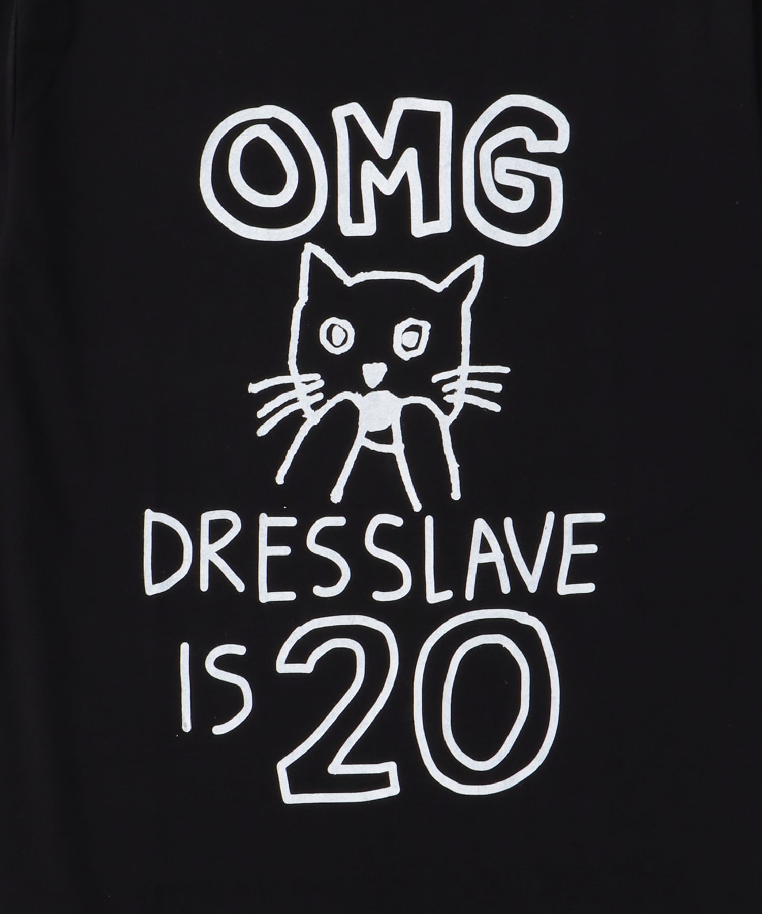 ＜BLACK SCORE × DRESSLAVE＞20th OMG long tee