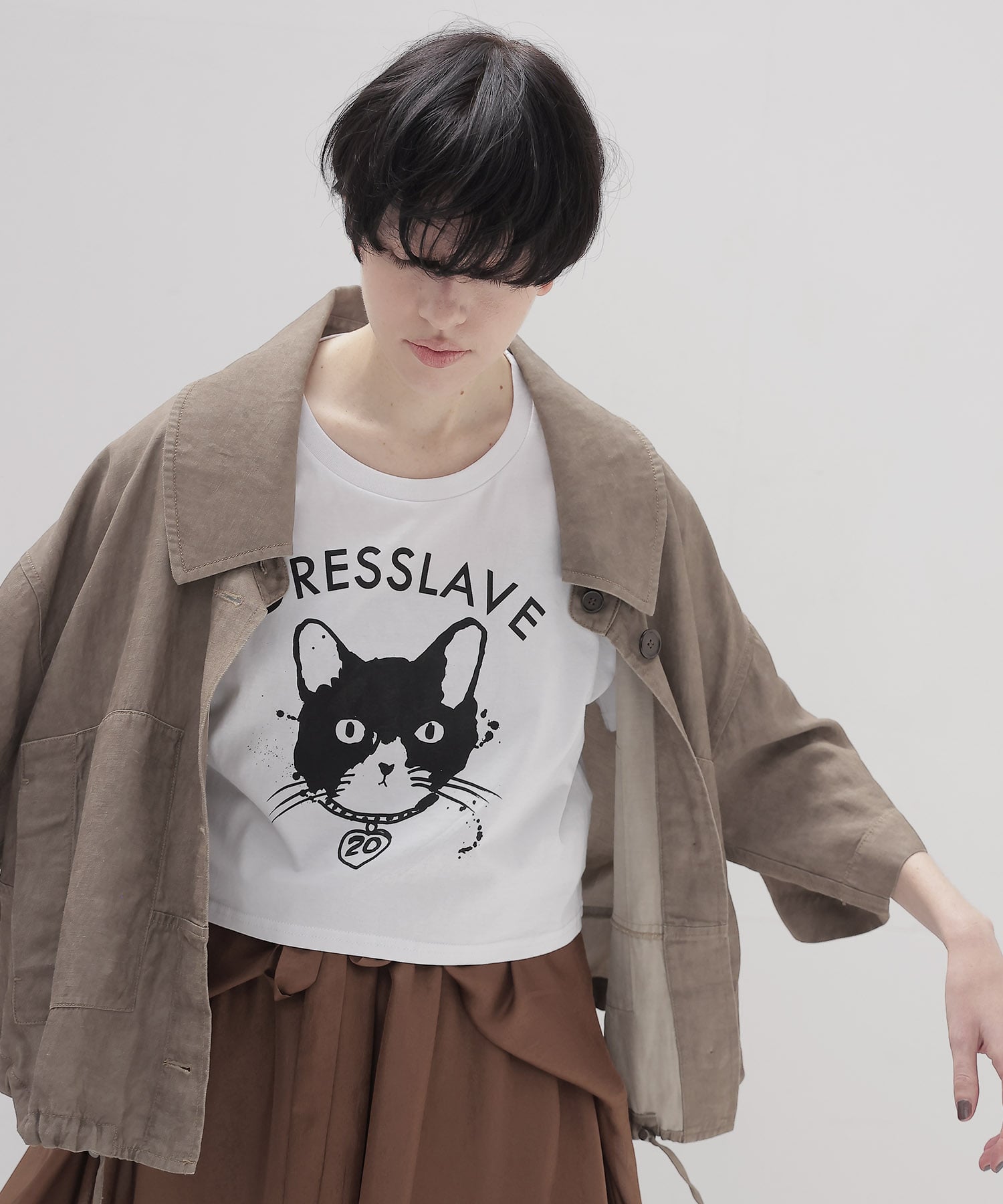 ＜BLACK SCORE × DRESSLAVE＞20th bell cat tee