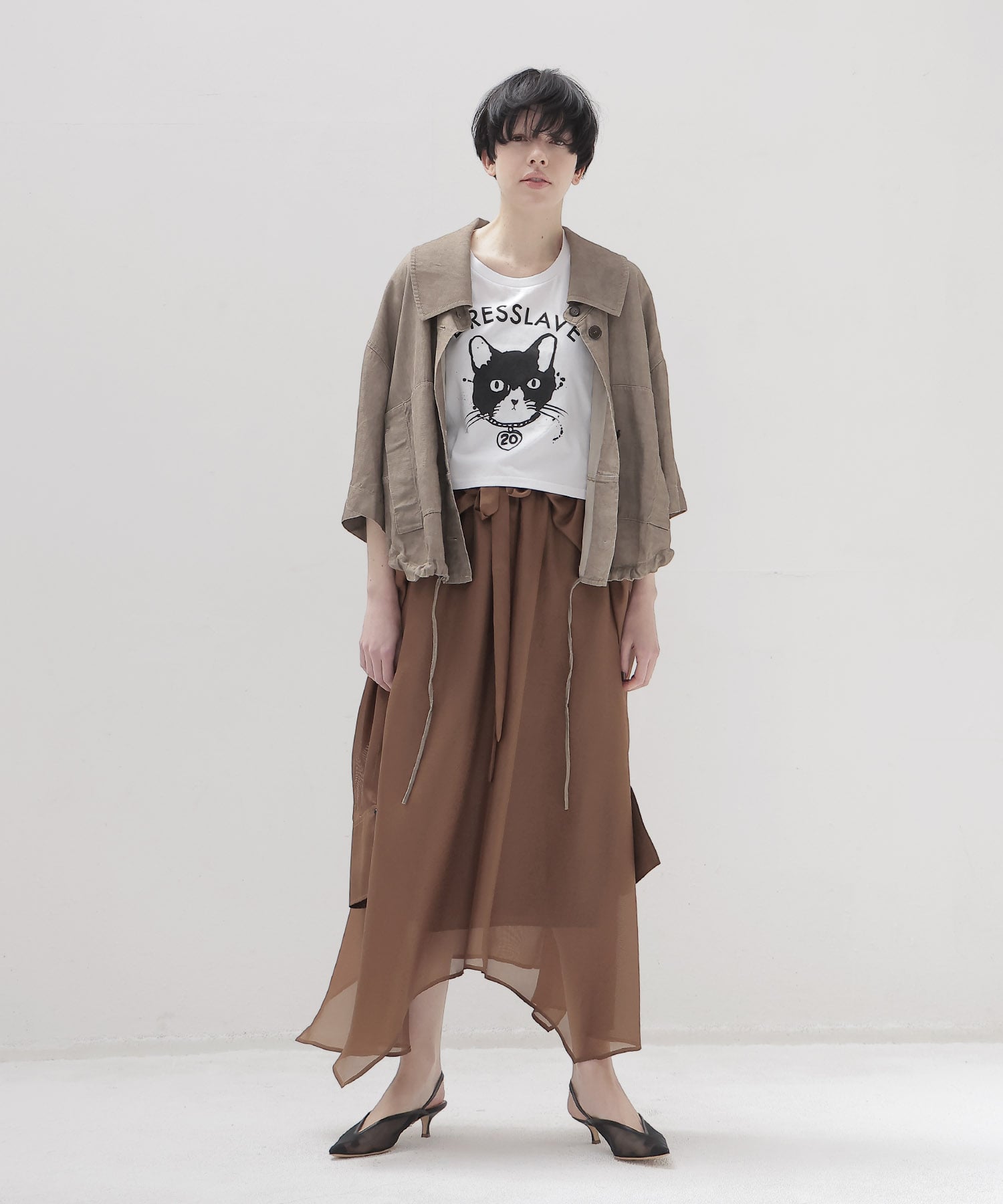 ＜BLACK SCORE × DRESSLAVE＞20th bell cat tee