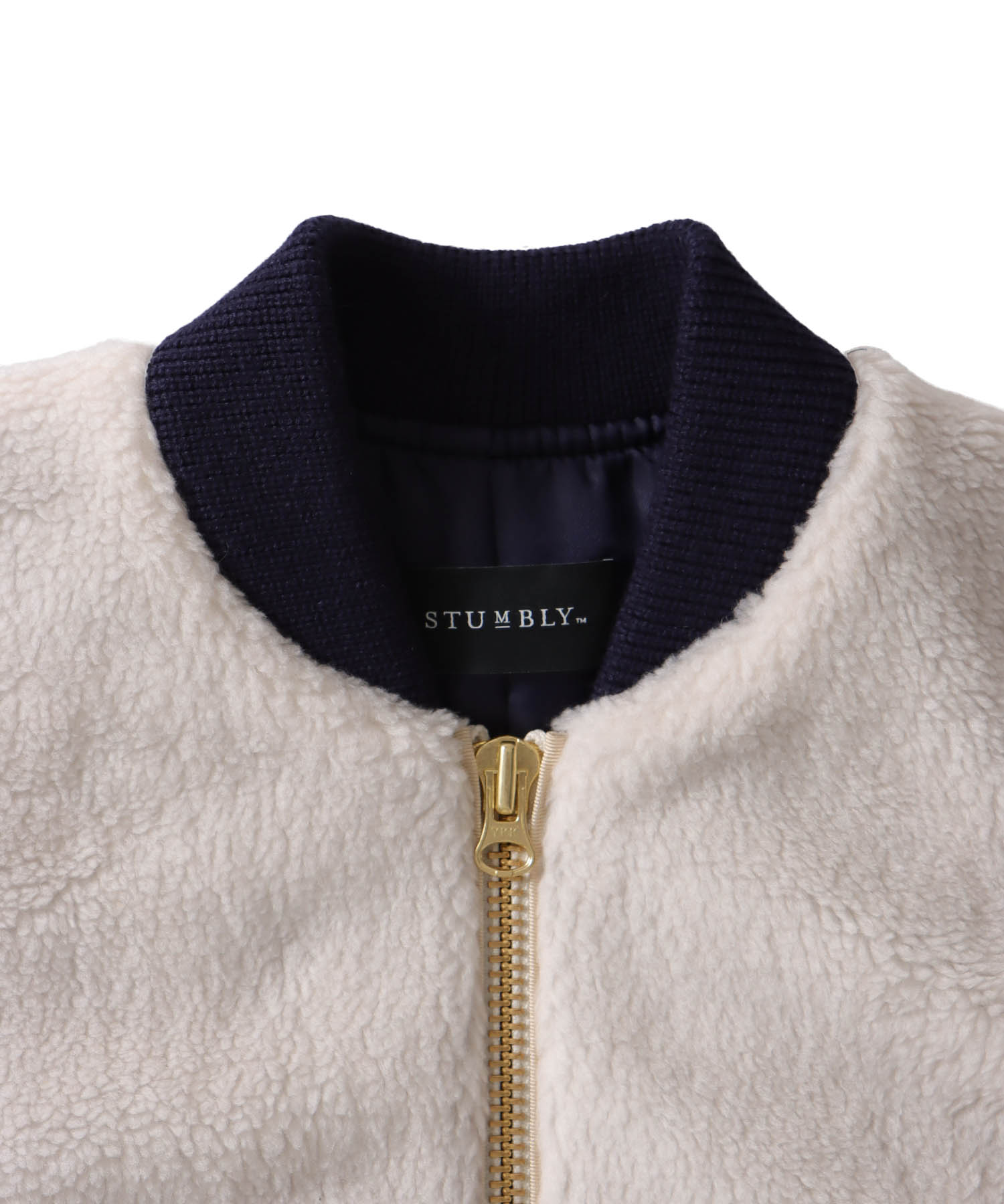 ＜STUMBLY＞Boa/Quilted MA-1 Combination JK