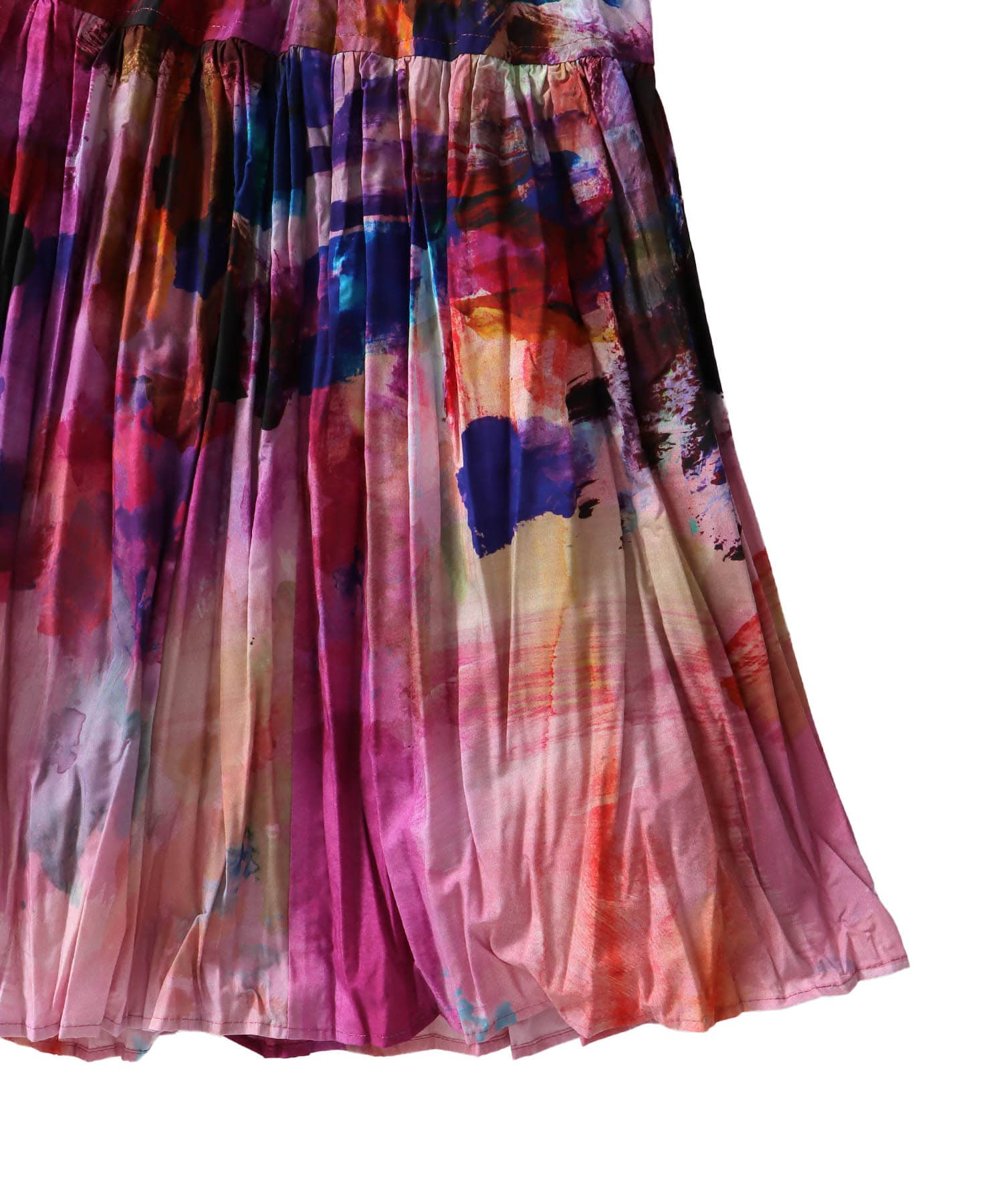 ＜STUMBLY＞Crushed Art Print Skirt
