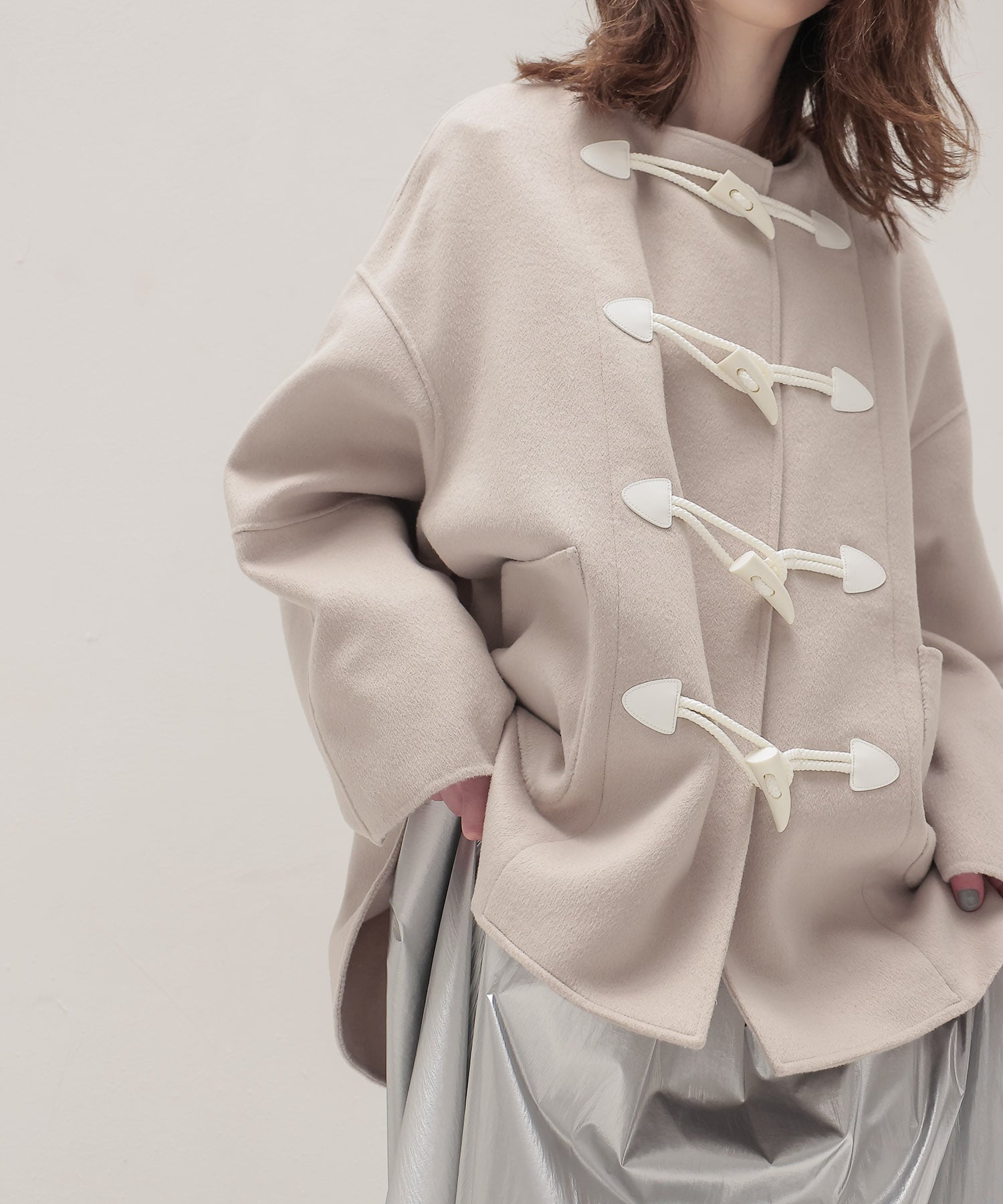 ＜STUMBLY × DRESSLAVE＞Short Duffle Jacket