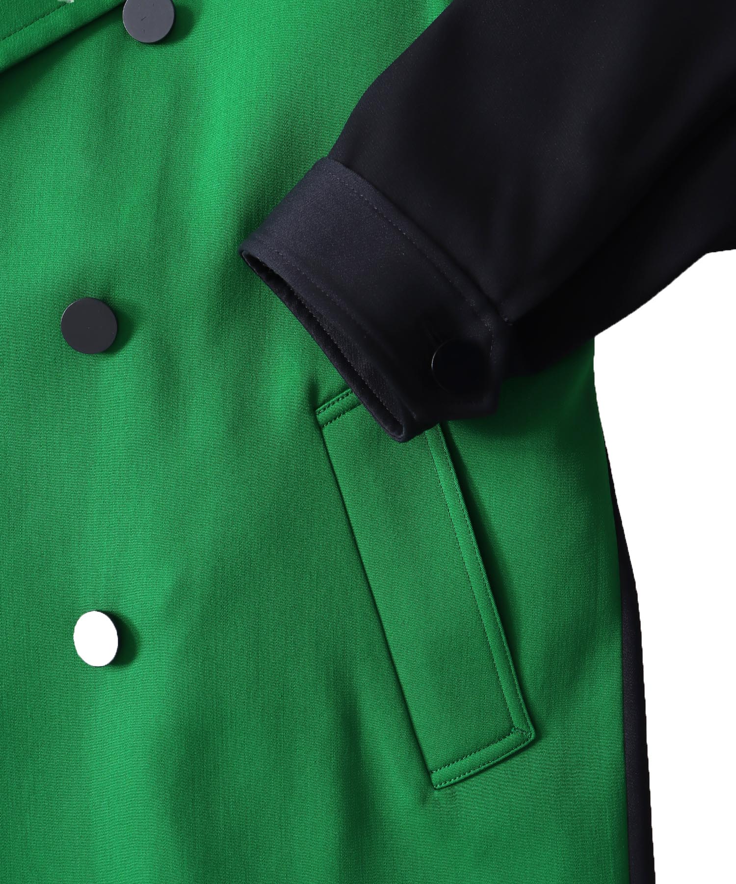 ＜STUMBLY × DRESSLAVE＞Color Blocking Officer Trench Coat