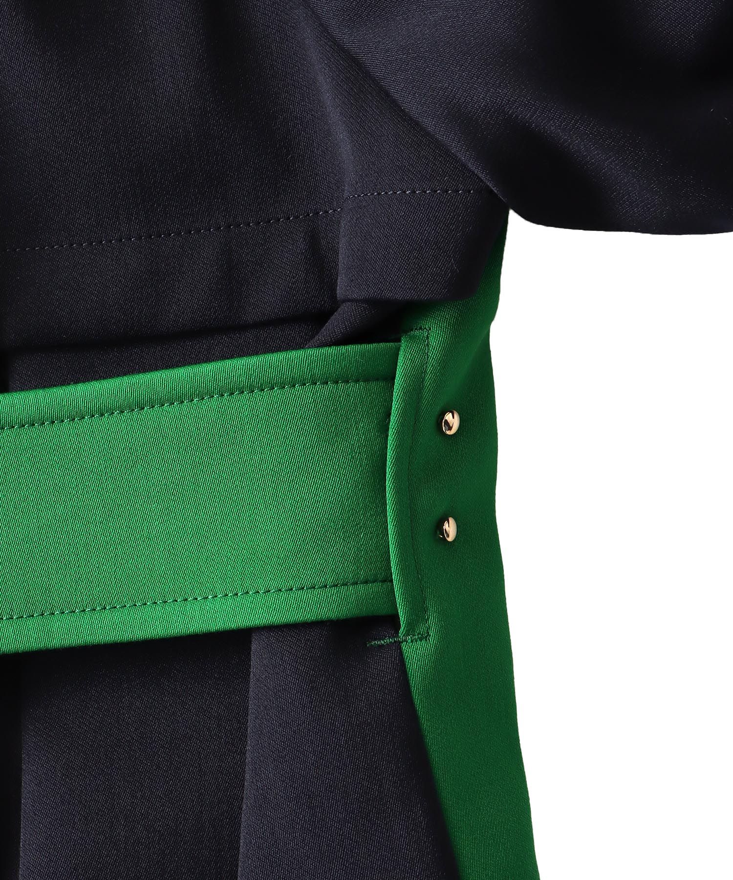 ＜STUMBLY × DRESSLAVE＞Color Blocking Officer Trench Coat
