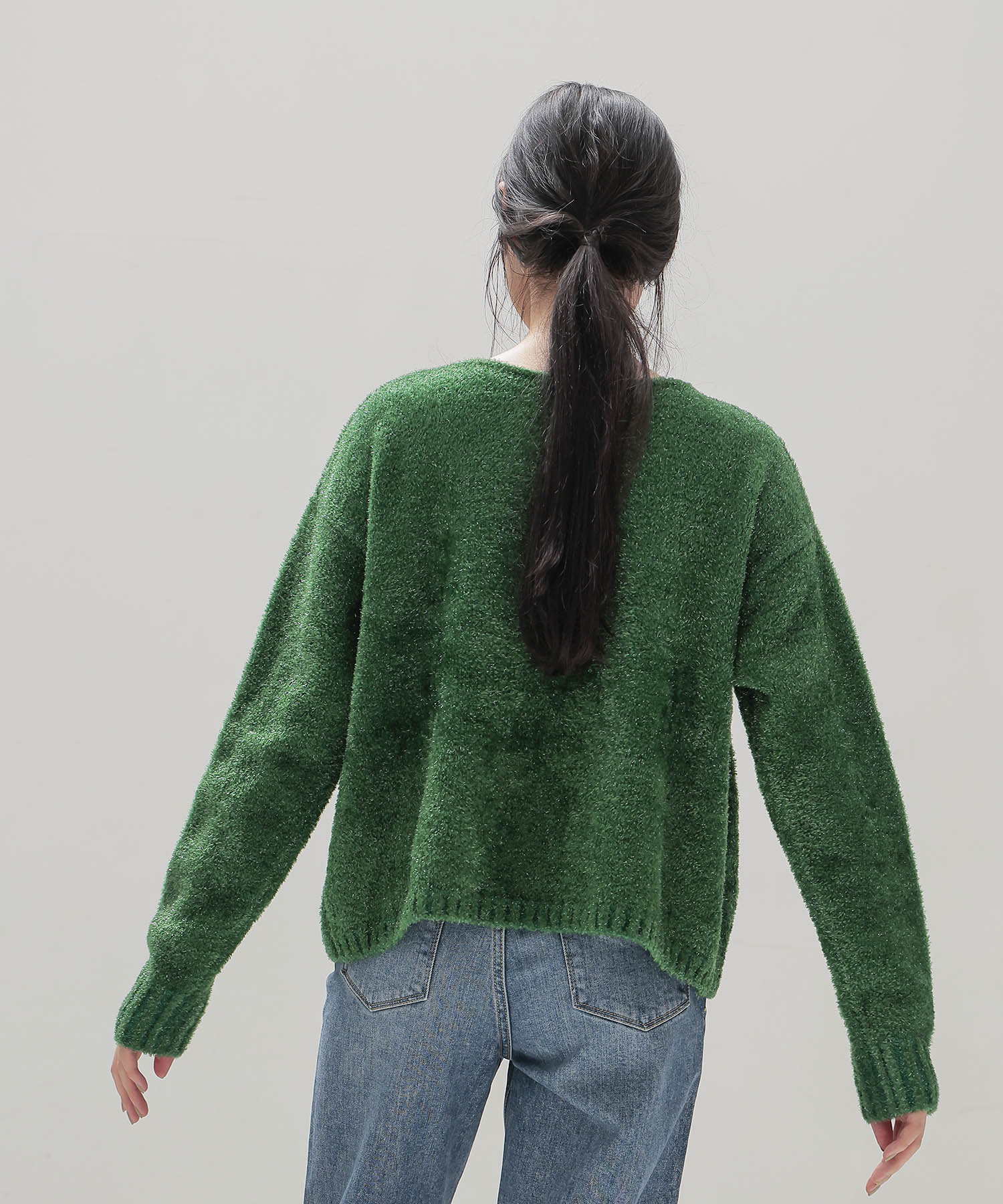 ＜STUMBLY＞Glitter Yarn Pullover