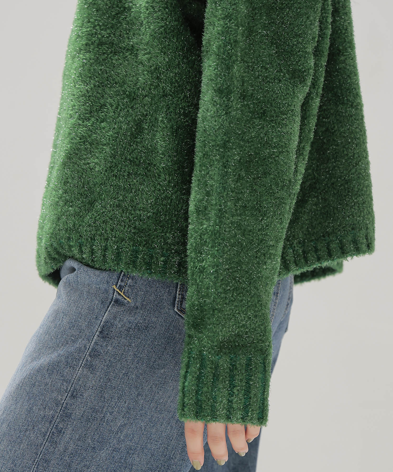＜STUMBLY＞Glitter Yarn Pullover