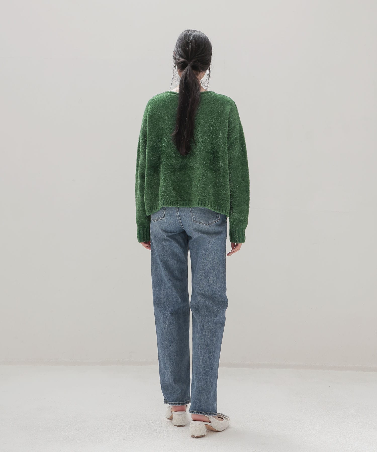 ＜STUMBLY＞Glitter Yarn Pullover