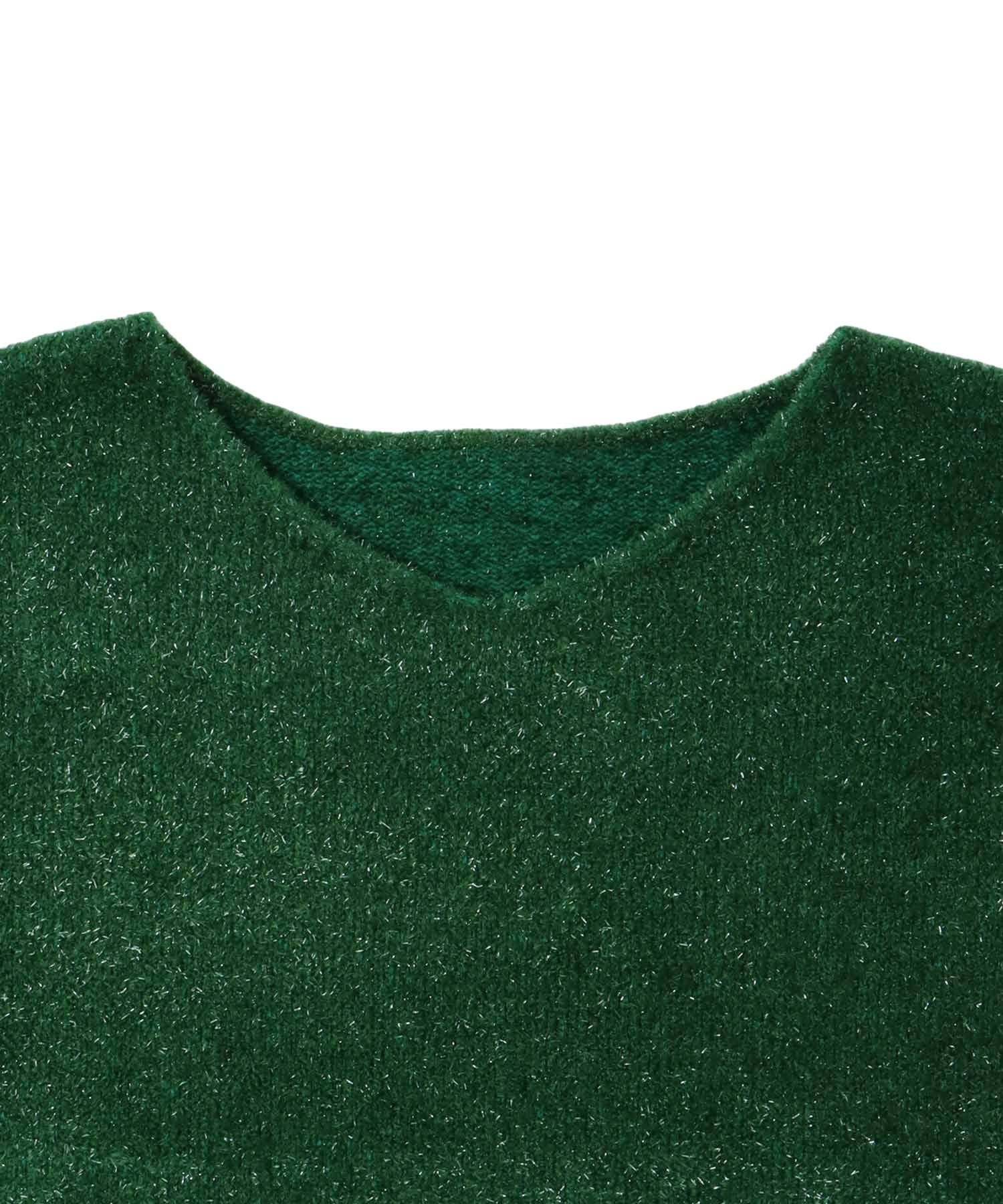 ＜STUMBLY＞Glitter Yarn Pullover