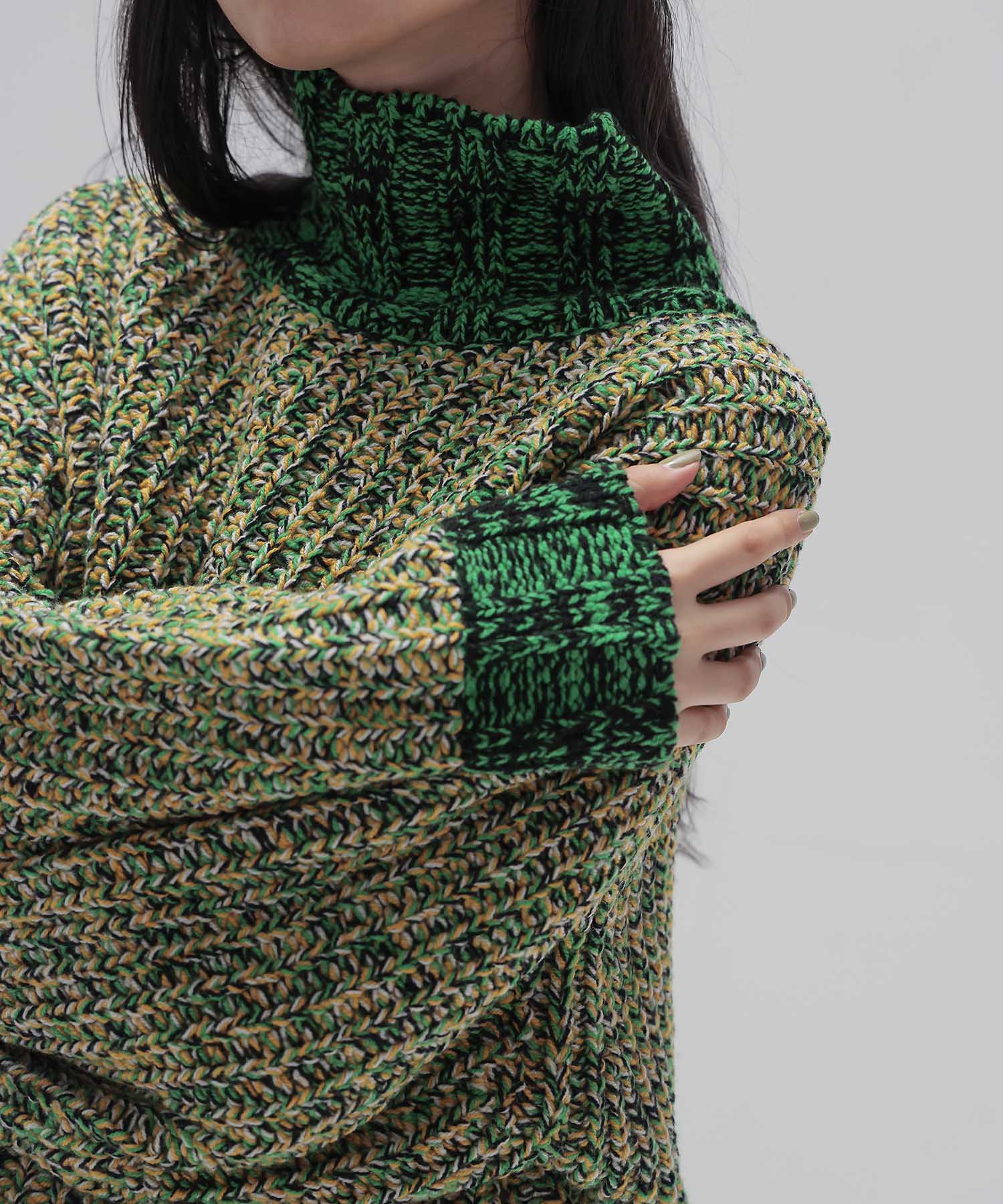 ＜STUMBLY＞Mixed Color Yarn Pullover