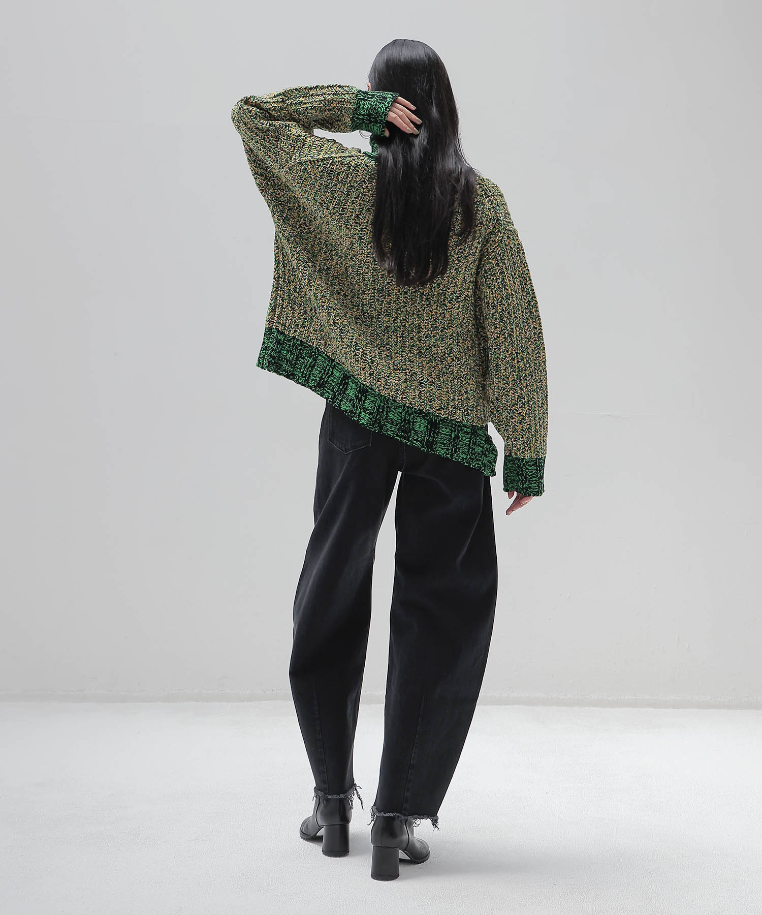 ＜STUMBLY＞Mixed Color Yarn Pullover