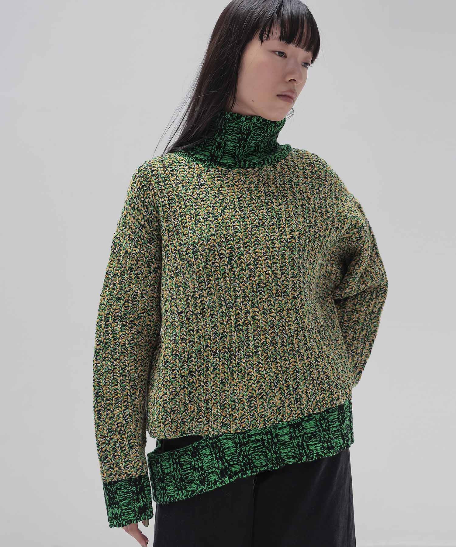 ＜STUMBLY＞Mixed Color Yarn Pullover