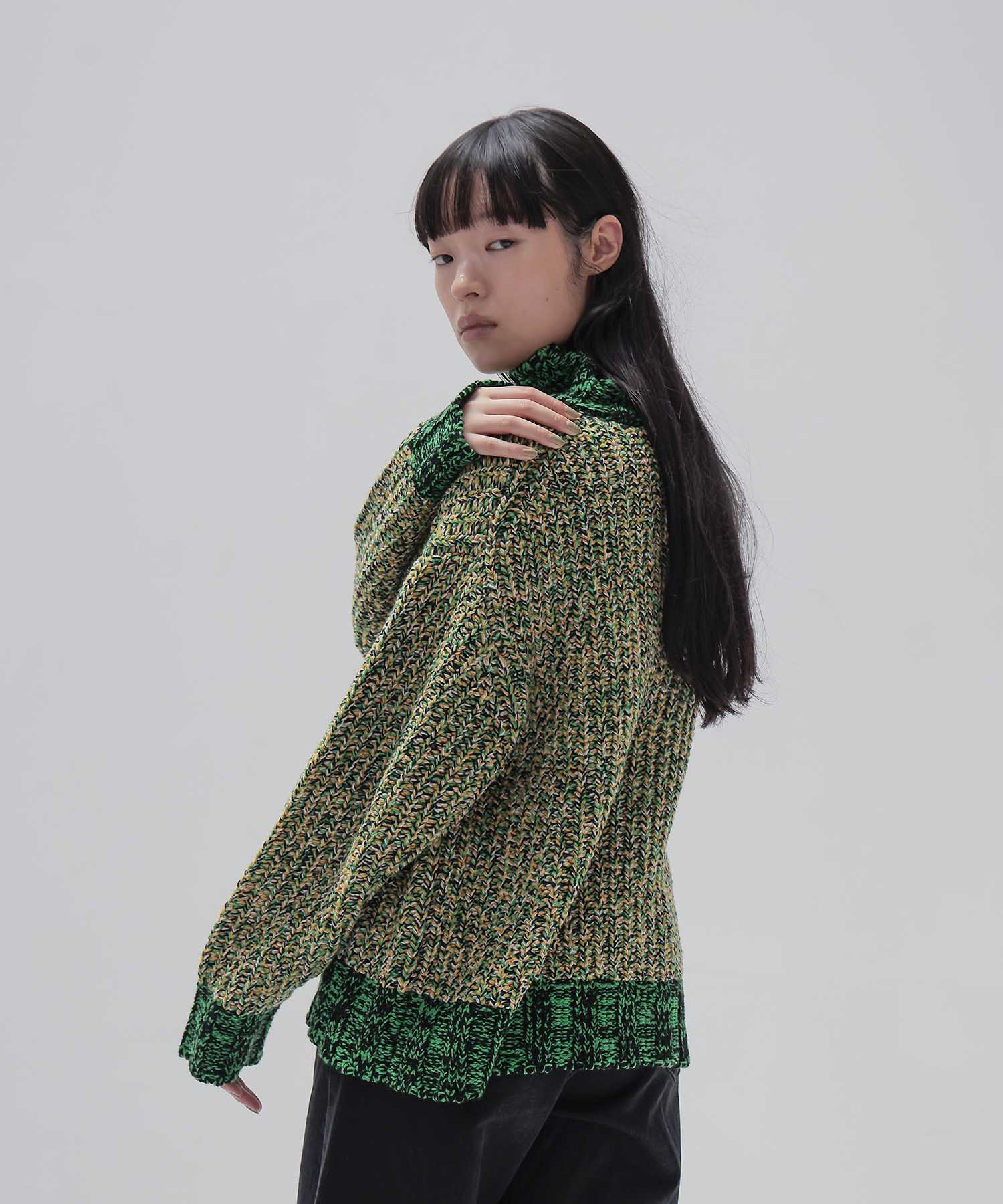 ＜STUMBLY＞Mixed Color Yarn Pullover