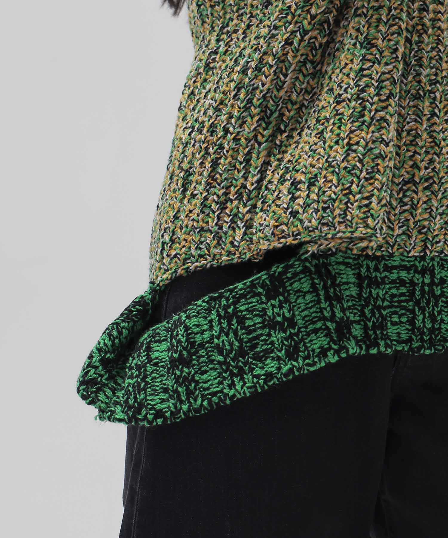 ＜STUMBLY＞Mixed Color Yarn Pullover