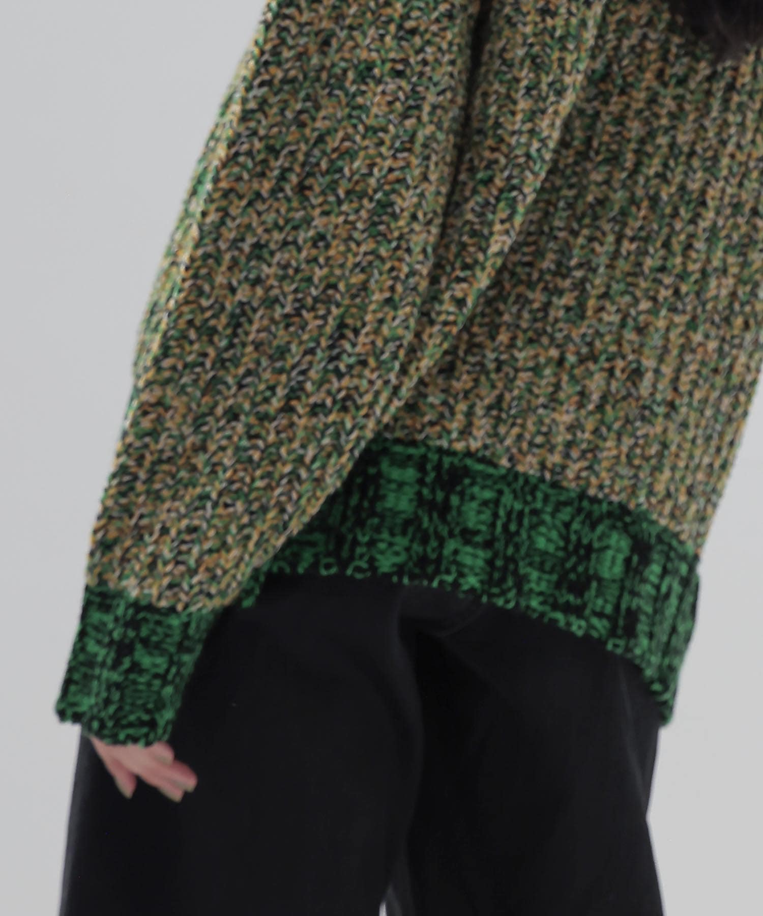 ＜STUMBLY＞Mixed Color Yarn Pullover