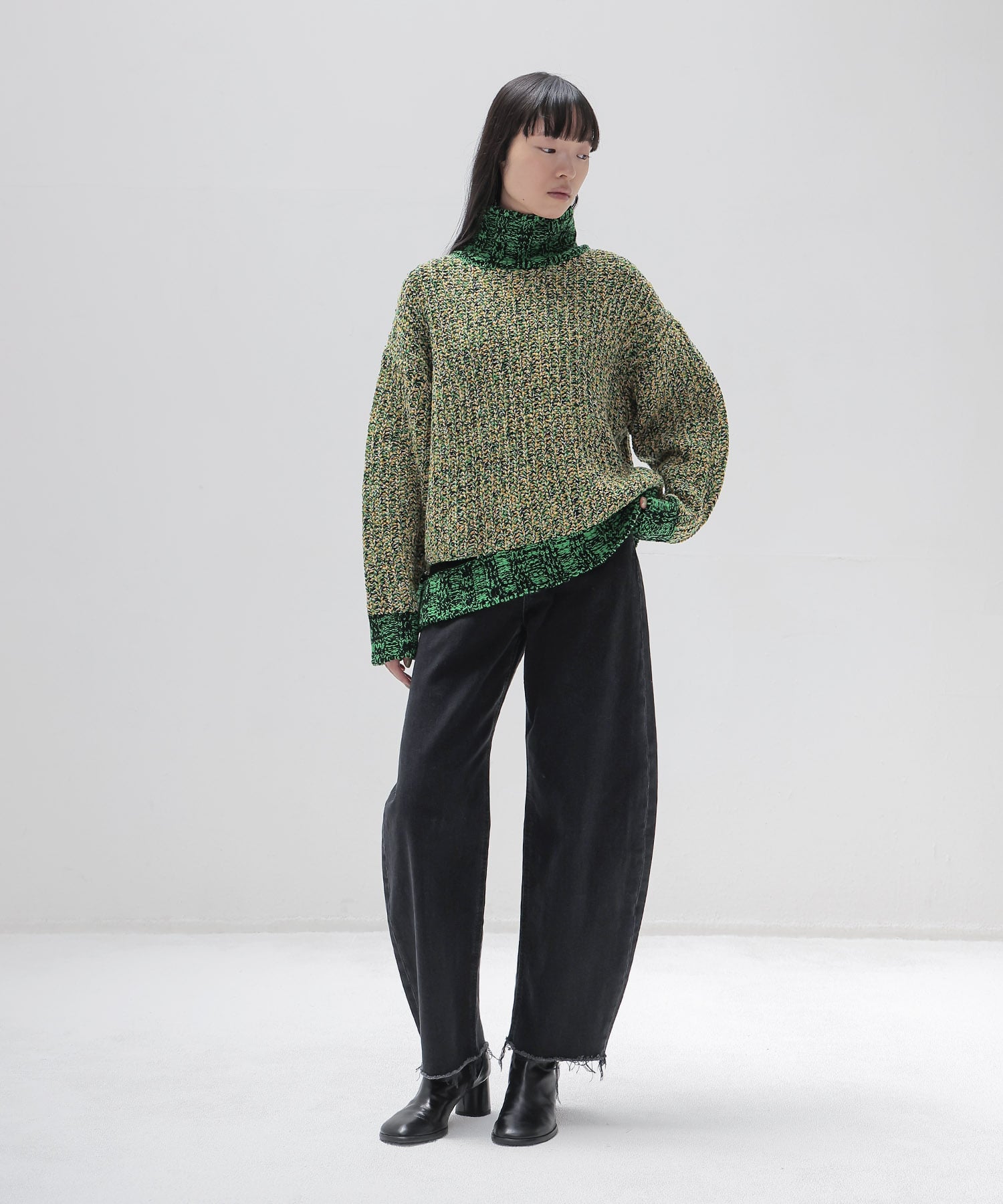 ＜STUMBLY＞Mixed Color Yarn Pullover