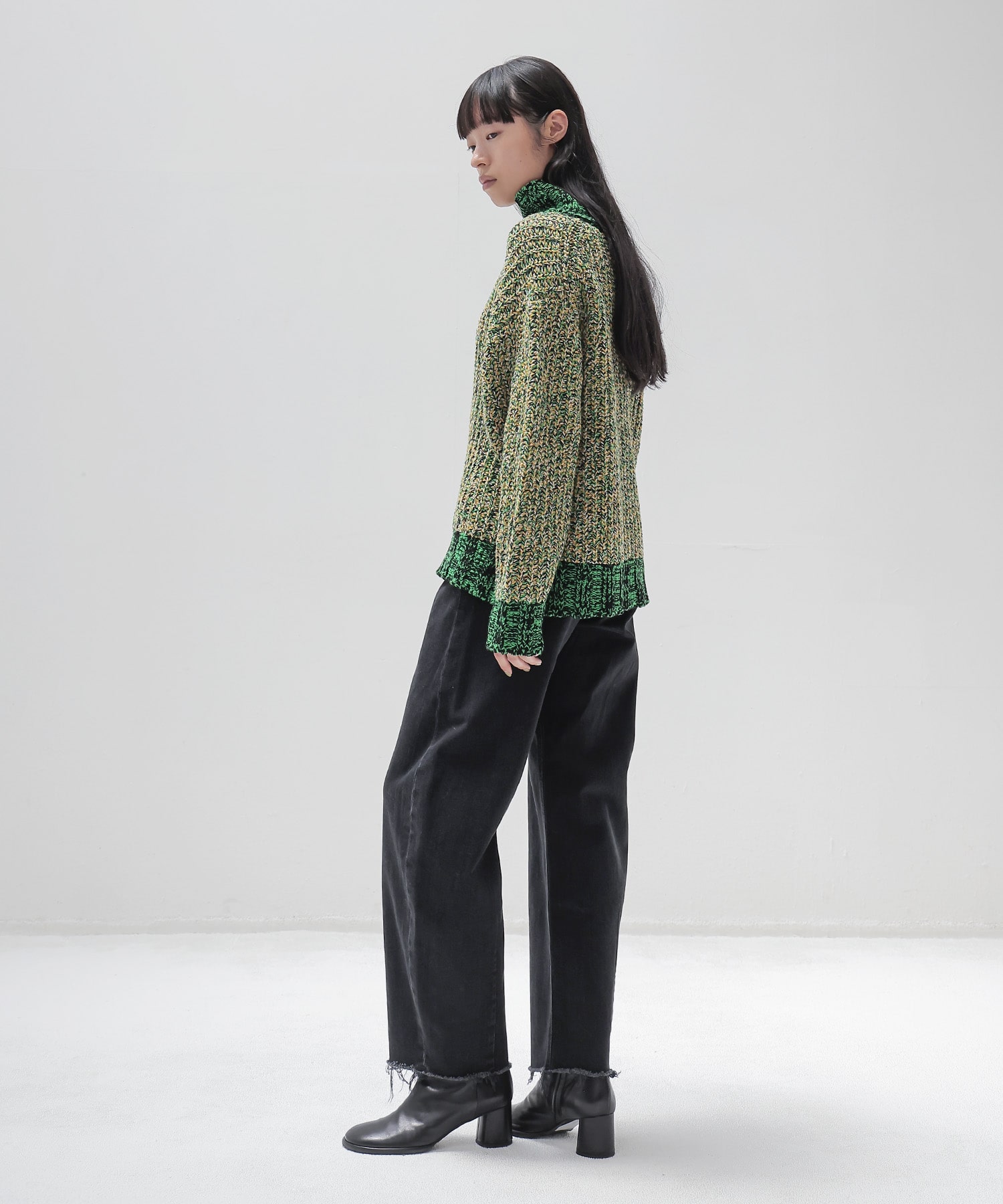 ＜STUMBLY＞Mixed Color Yarn Pullover