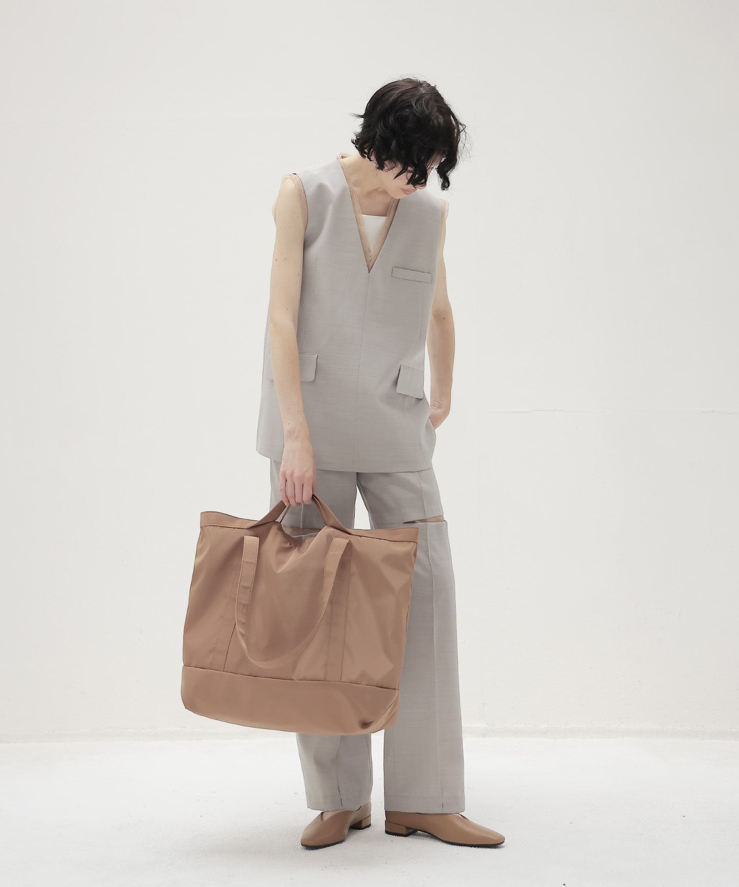 ＜HVISK＞TOTE MATTE TWILL