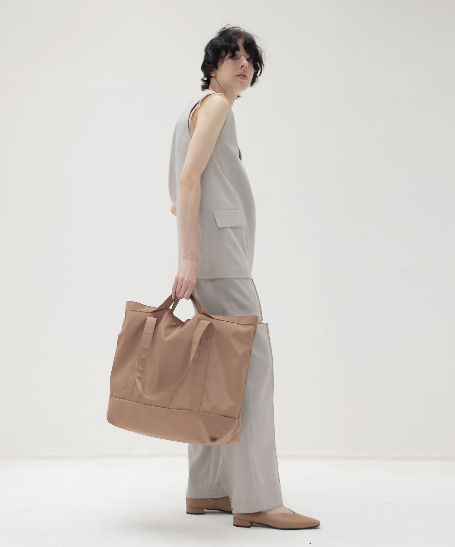 ＜HVISK＞TOTE MATTE TWILL