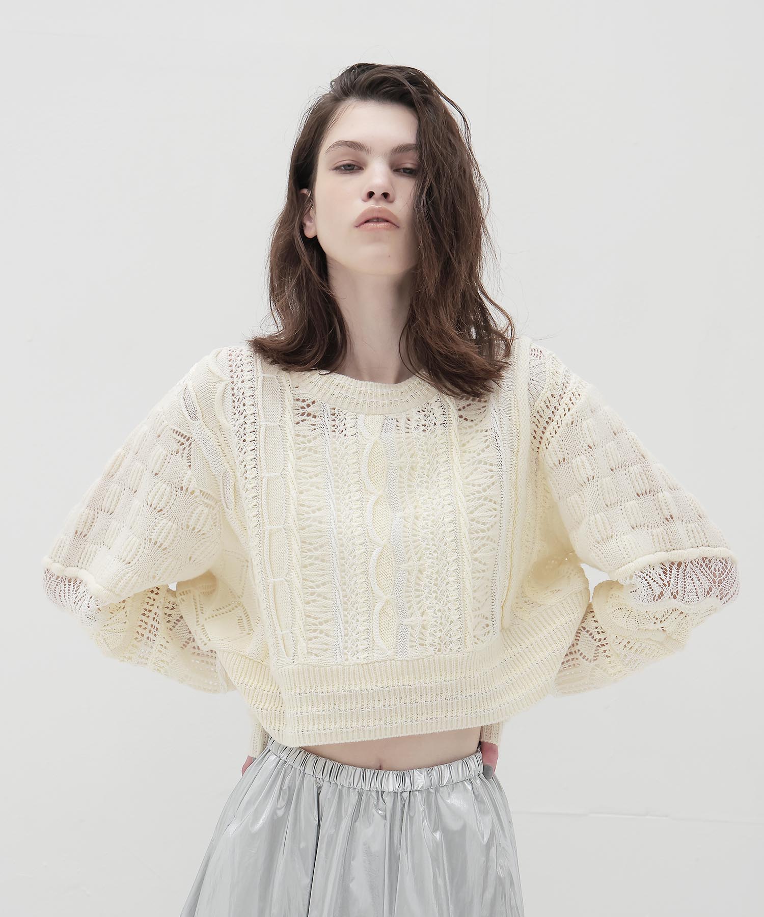 ＜ODAKHA＞crazy short knit
