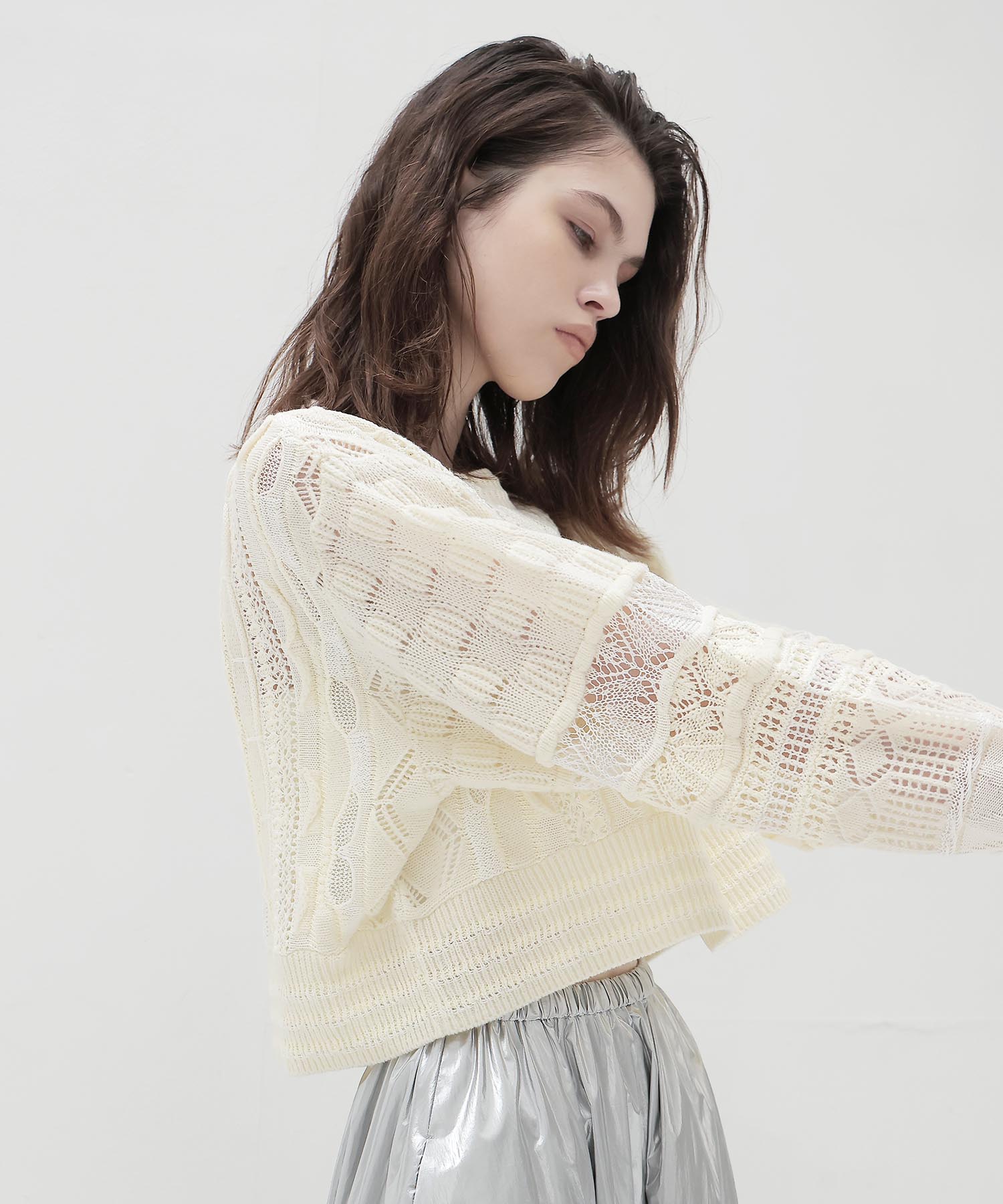 ＜ODAKHA＞crazy short knit