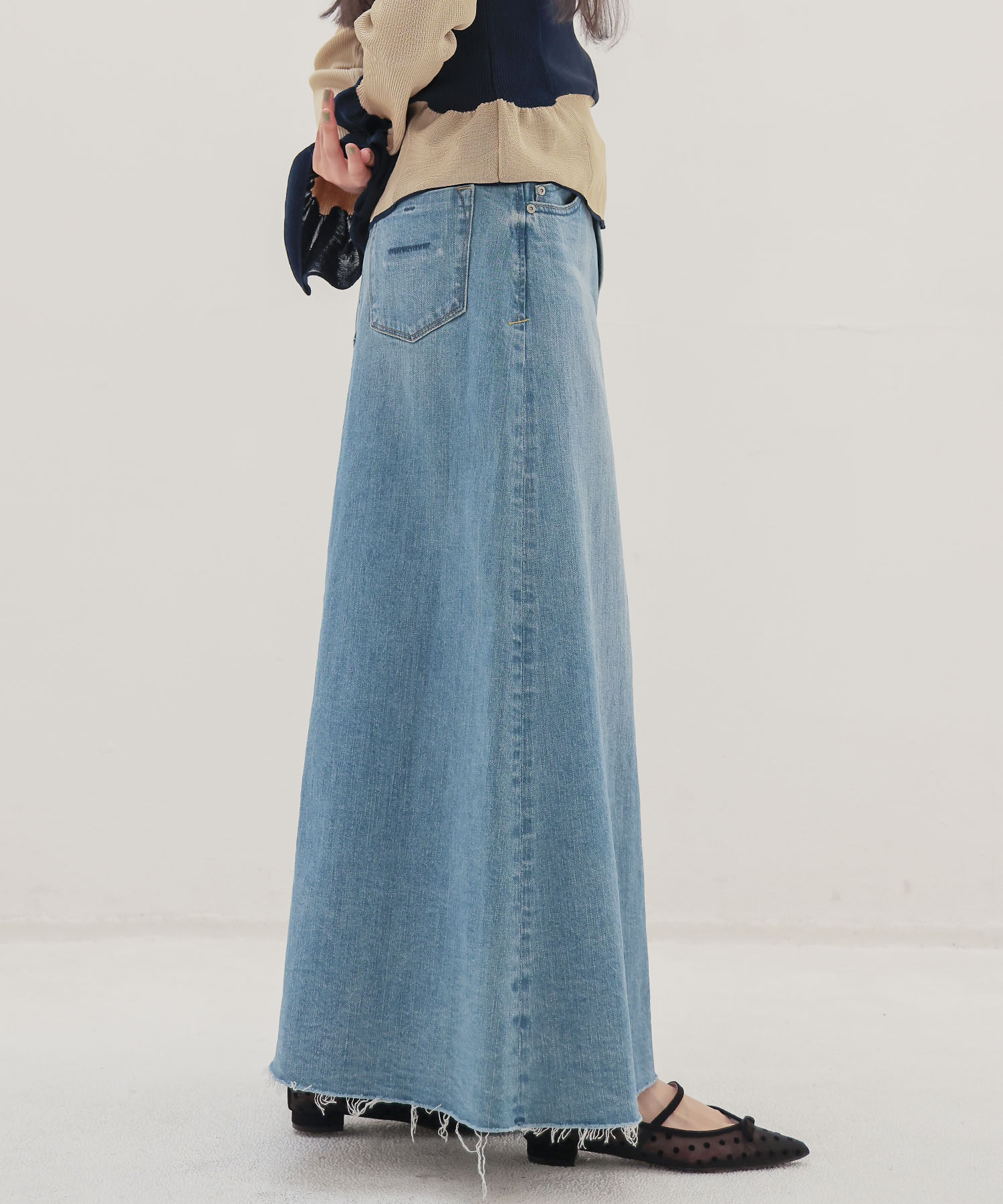 ＜YANUK＞Flare Long Skirt